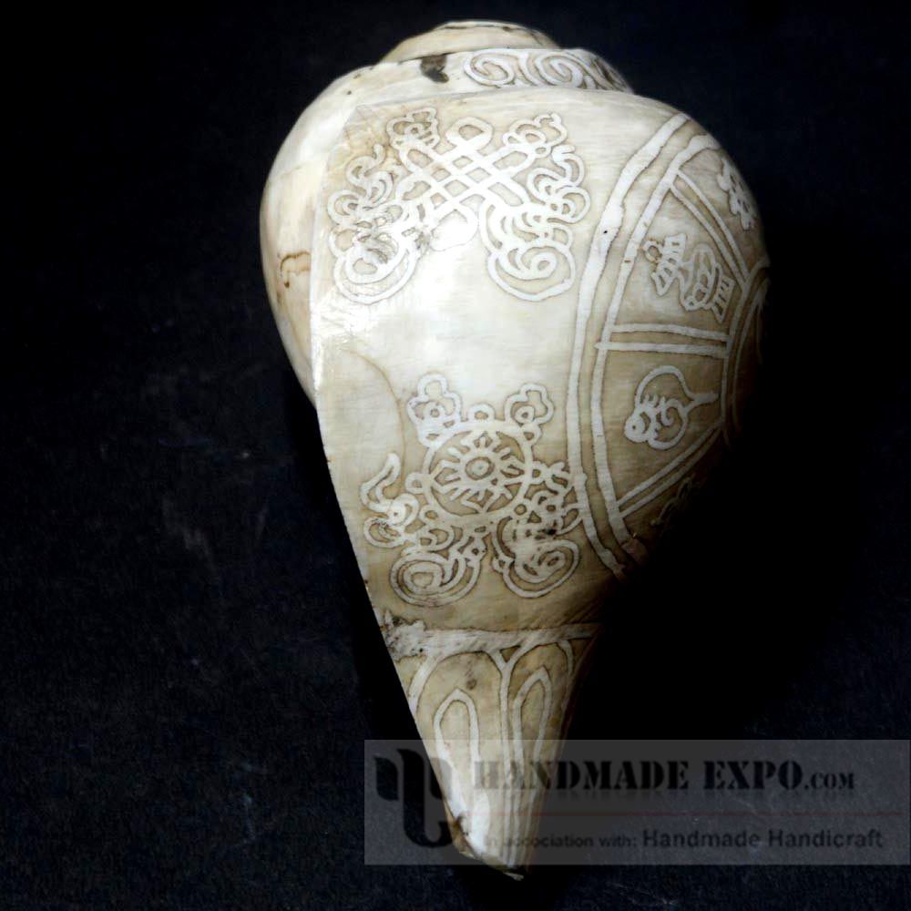 Ashtamangala Conch Shell With Itching Process