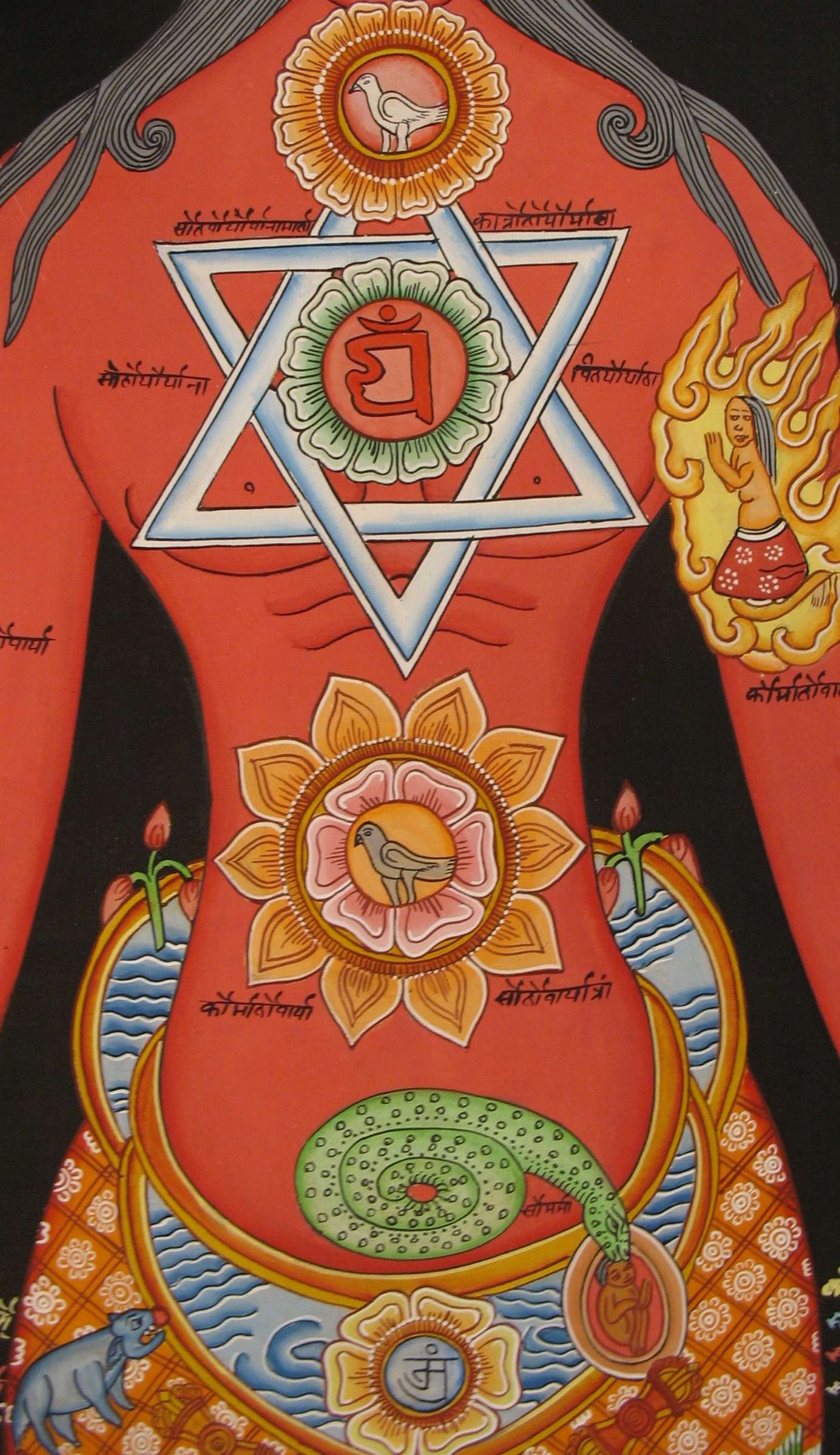 Tibetan Thangka Of Samadhi Medium