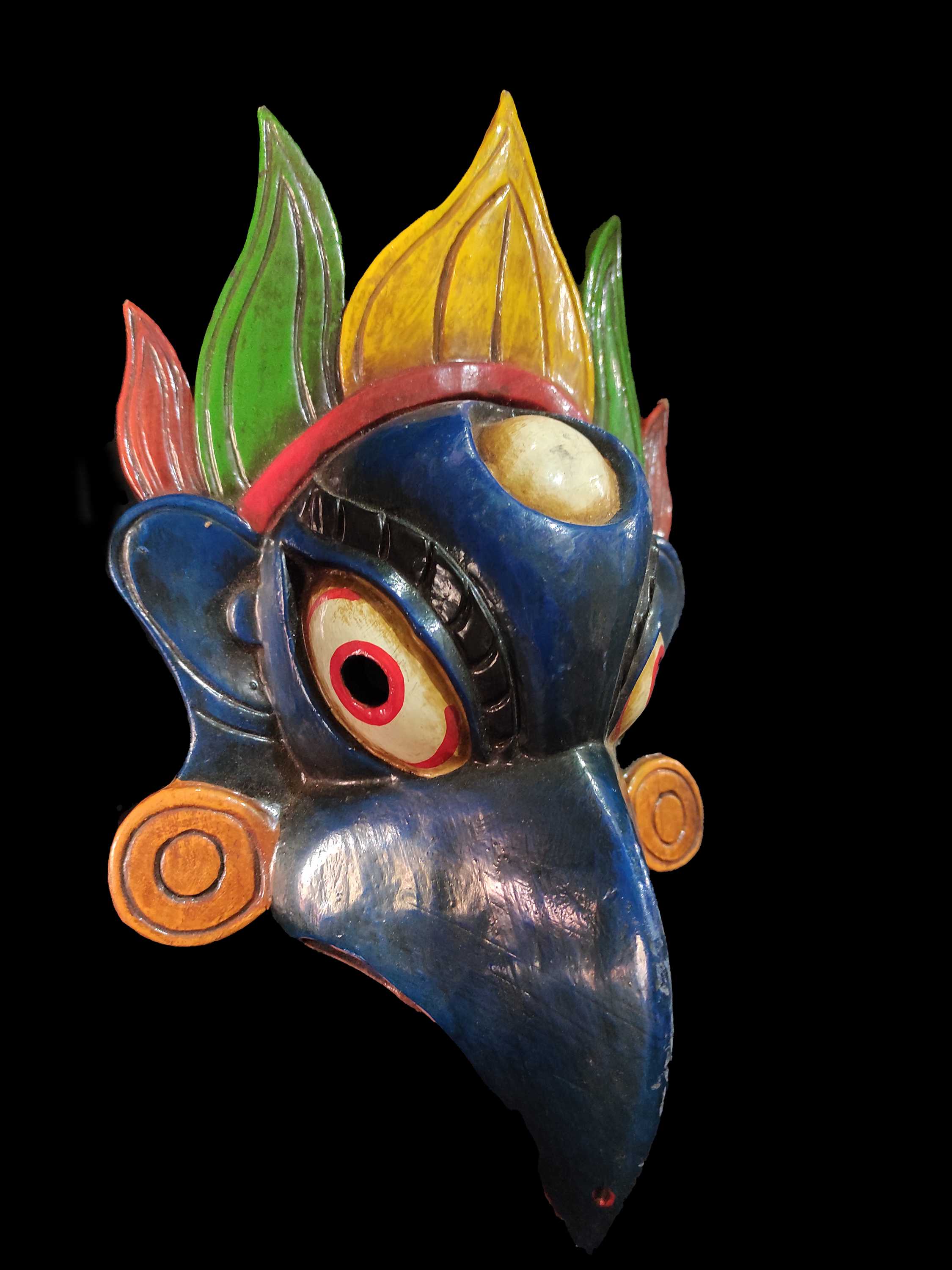 Garuda Mask, Handmade Wooden Mask <span Style=