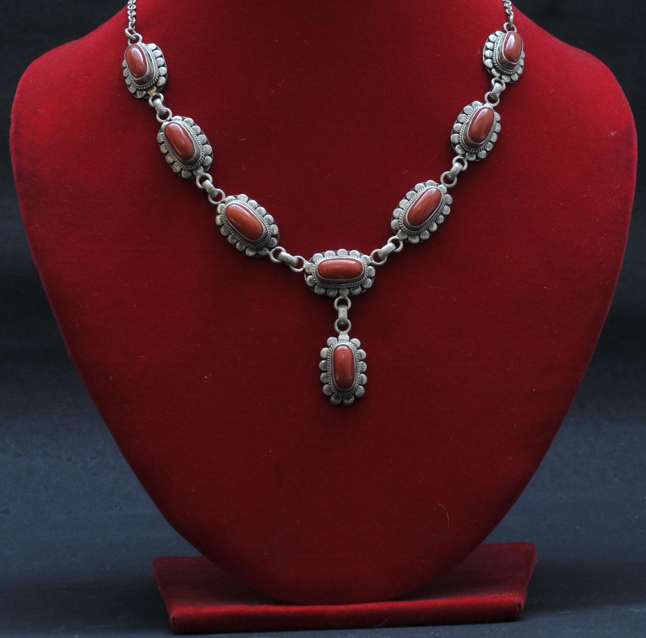 Designer hotsell silver necklace