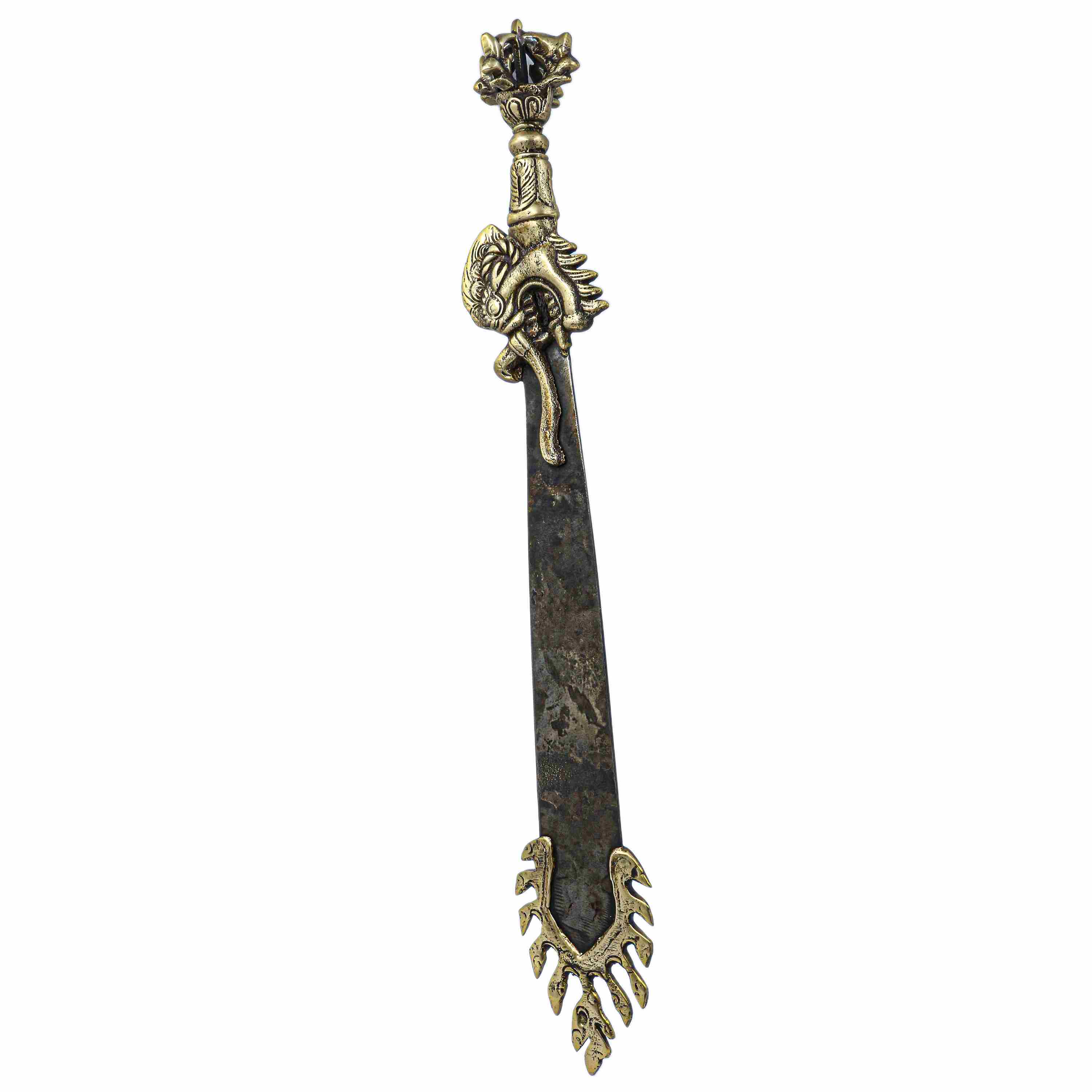 Sword Of Manjushri : Buddhist Ritual Item, iron And Brass
