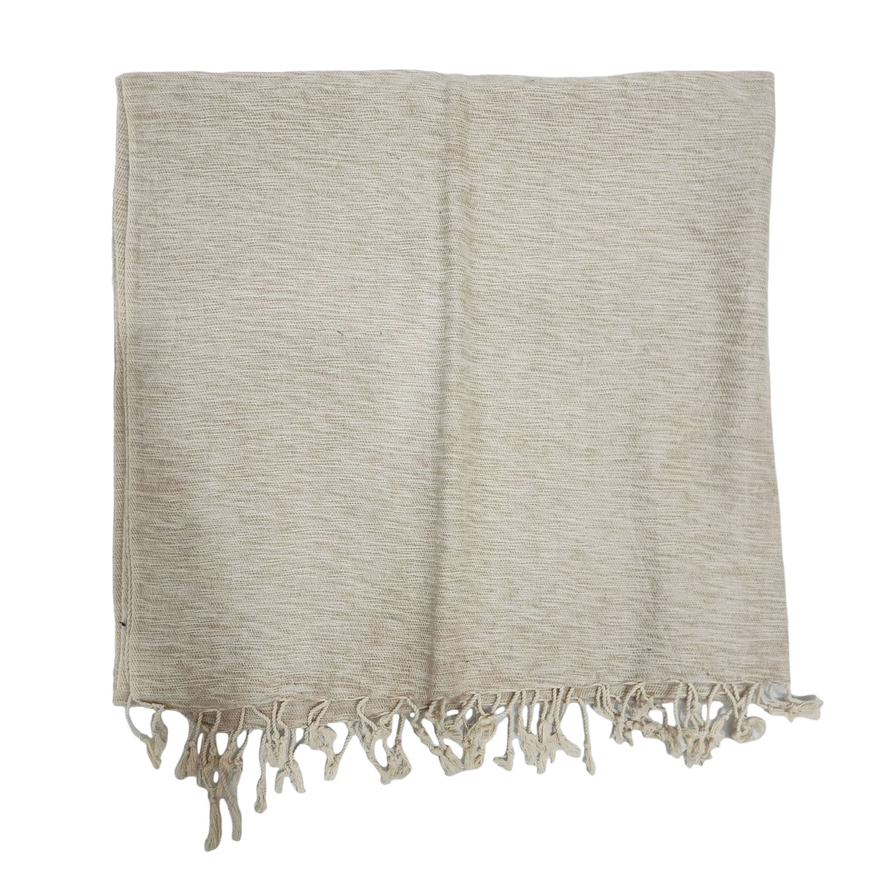 Yak Wool Blanket, Nepali Acrylic Hand Loom Blanket, Color grayish-brown
