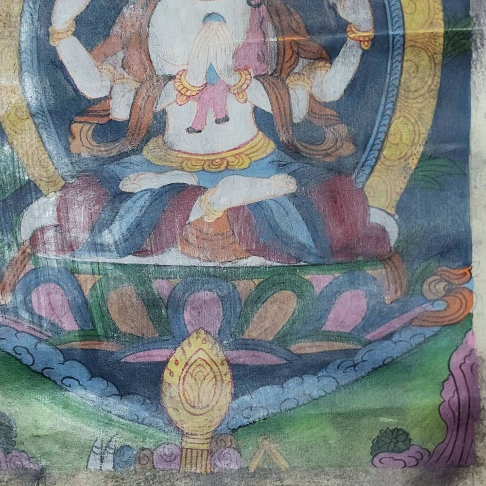 Chenrezig Buddhist Traditional Painting Hand Painted 28 By 19 Cm chenrezig-buddhist-traditional-painting-hand-painted-28-by-19-cm