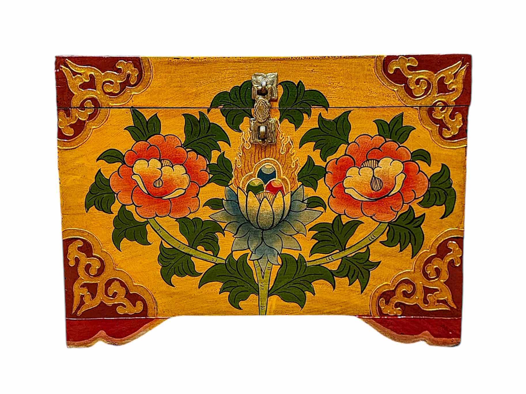 Wooden Tibetan Box-34004