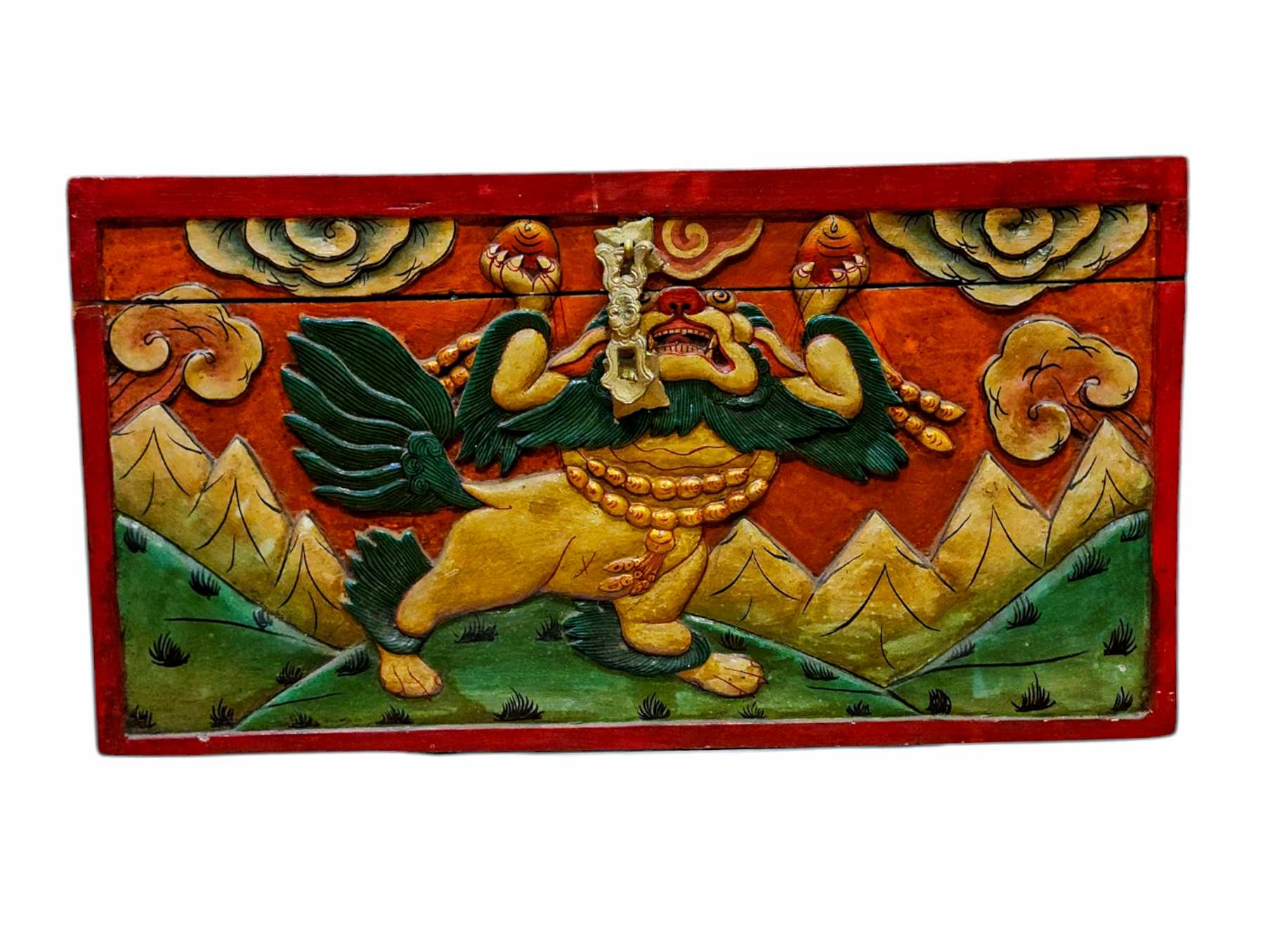 Wooden Tibetan Box-34025