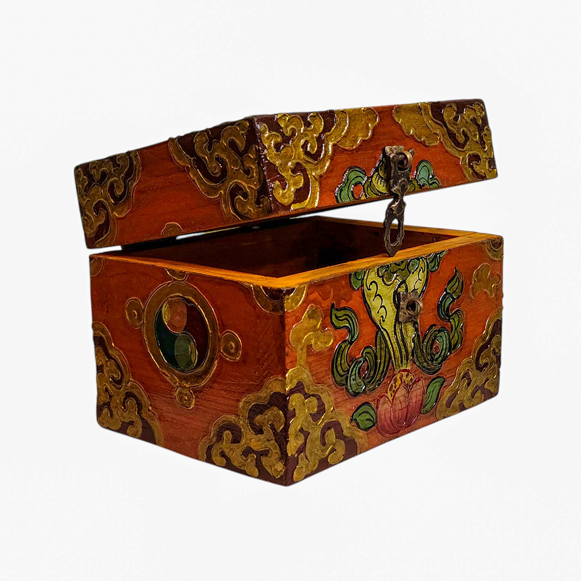 Wooden Tibetan Box-34407