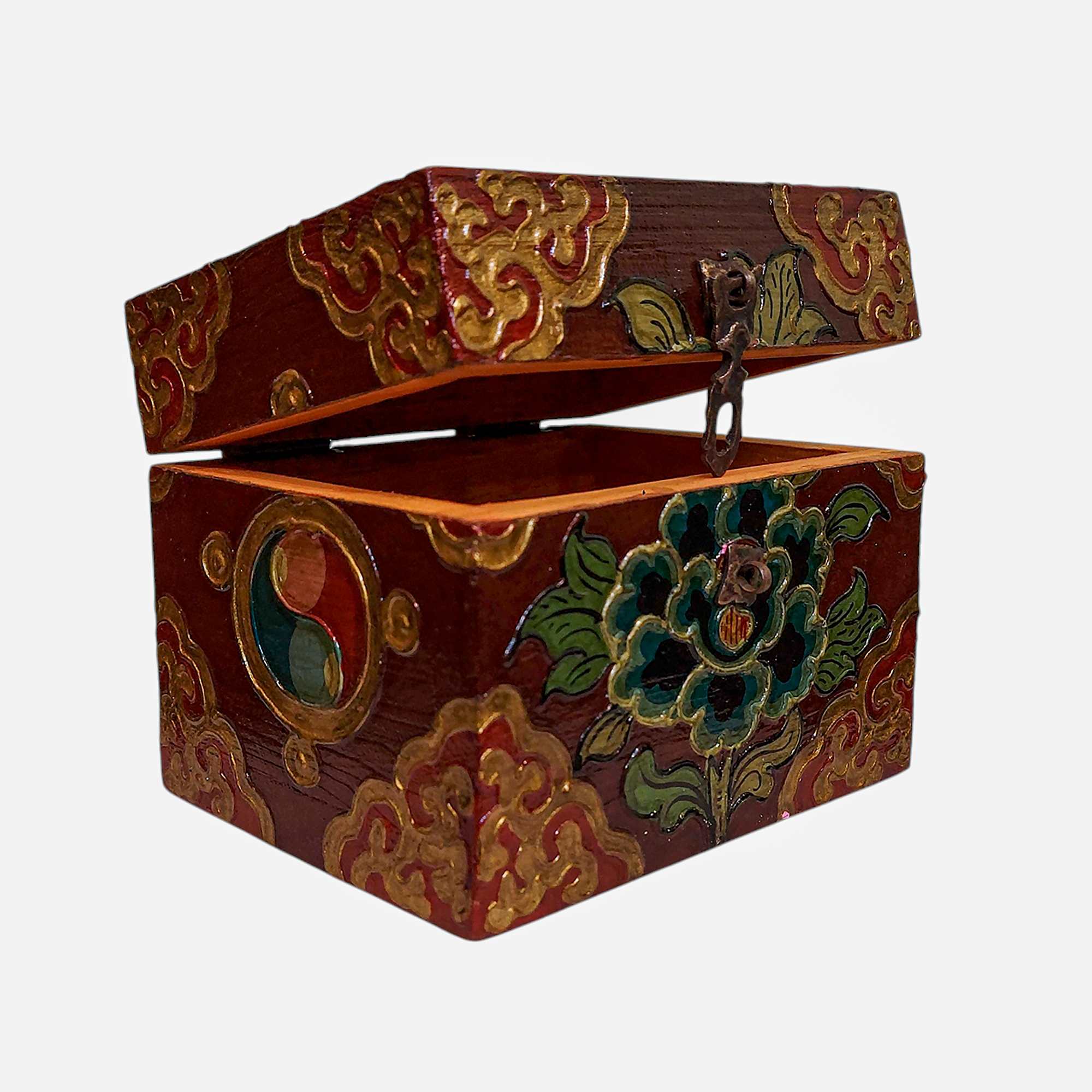 Wooden Tibetan Box-34409
