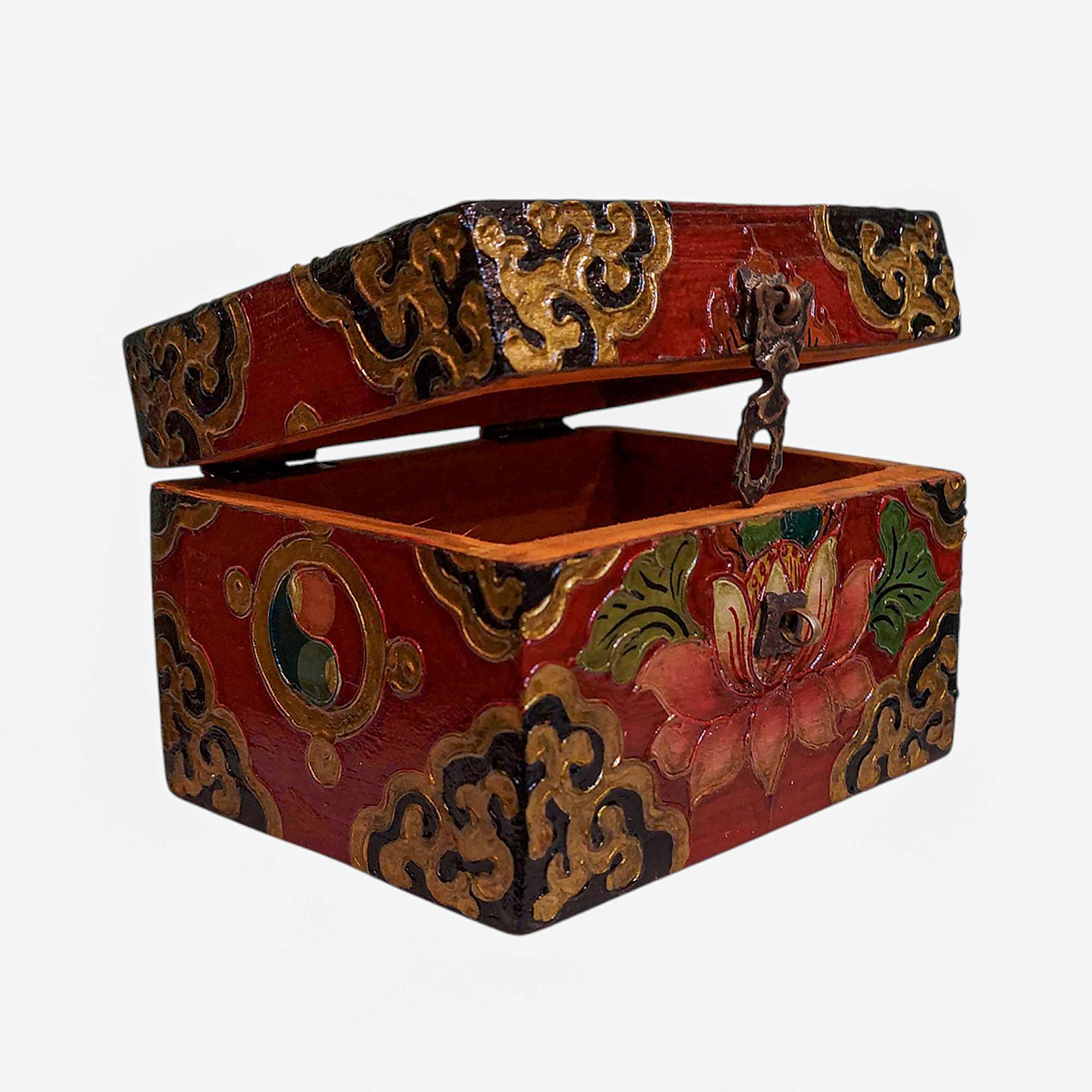 Wooden Tibetan Box-34413
