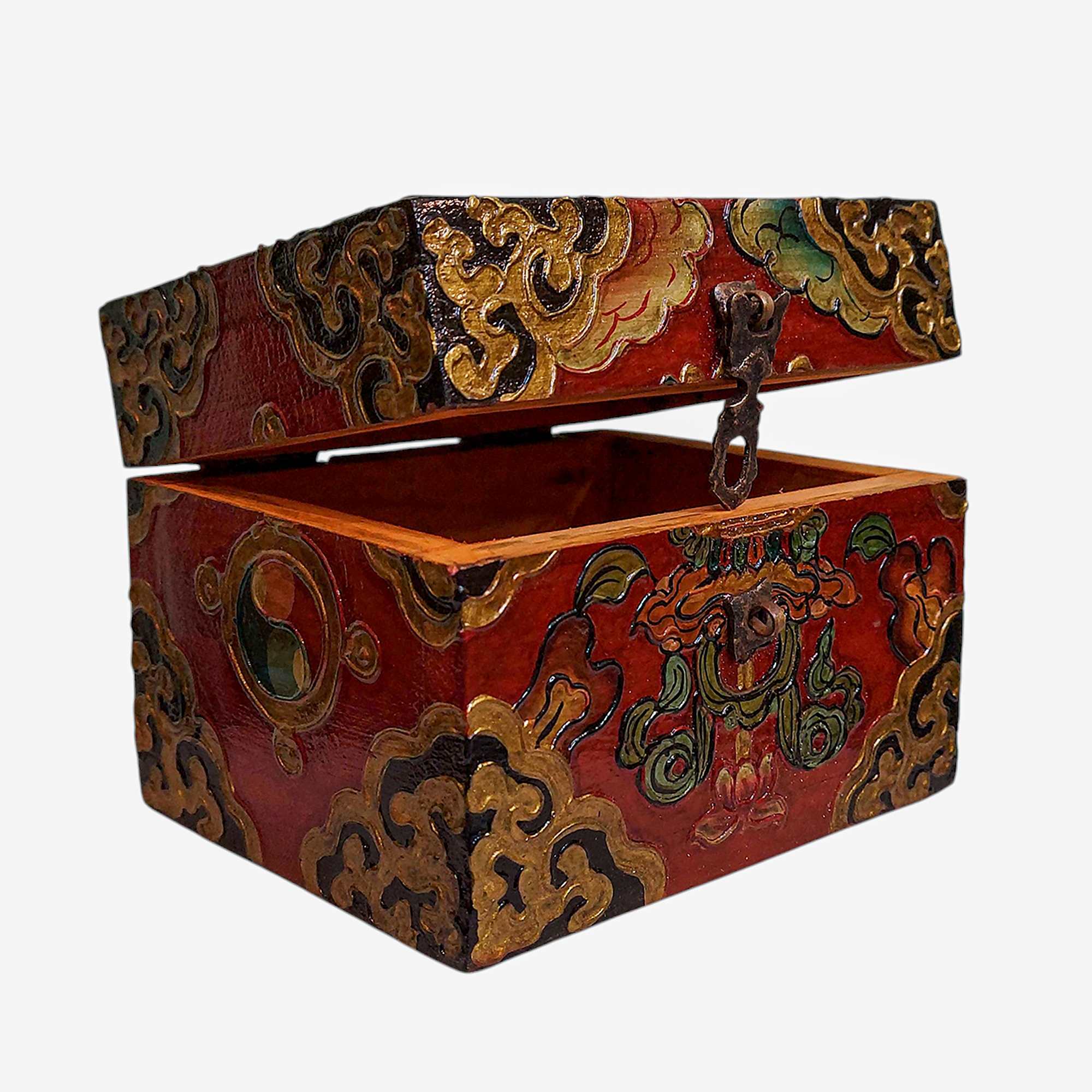Wooden Tibetan Box-34419