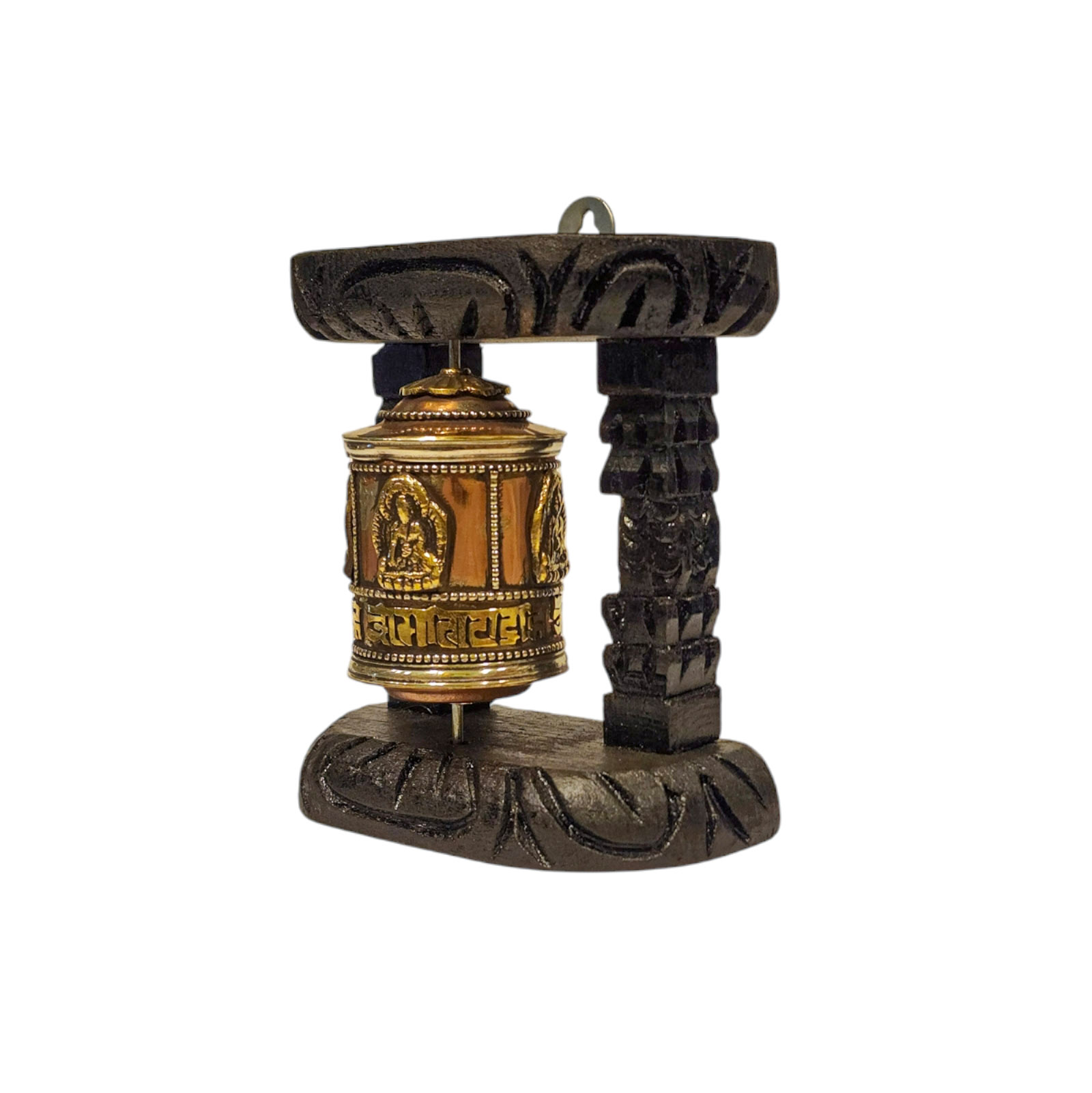 Buddhist Handmade Wall Prayer Wheel <span Style=