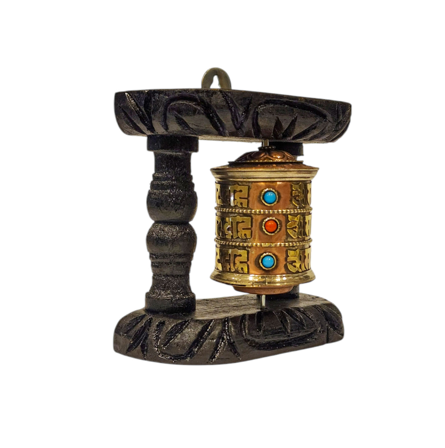 Buddhist Handmade Wall Prayer Wheel <span Style=