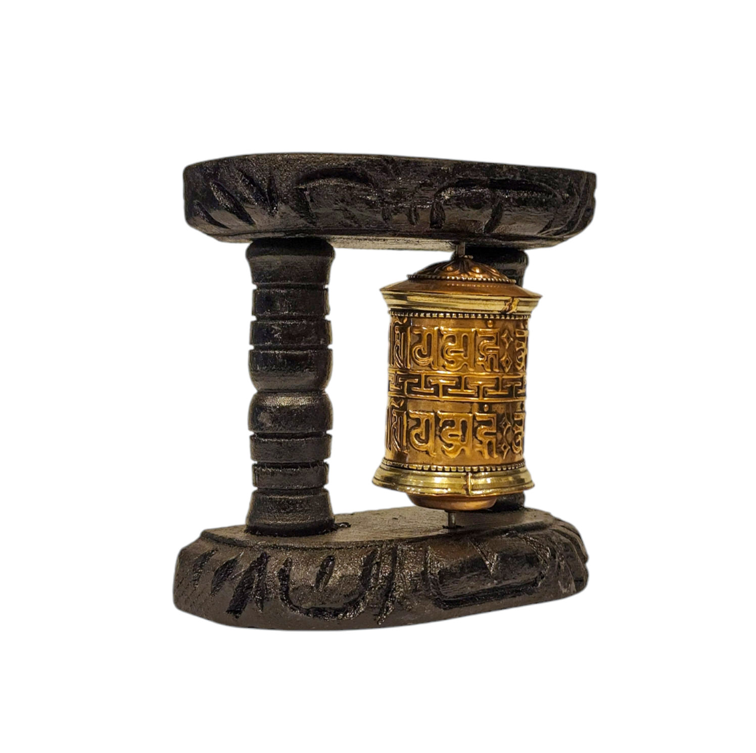 Buddhist Handmade Wall Prayer Wheel <span Style=