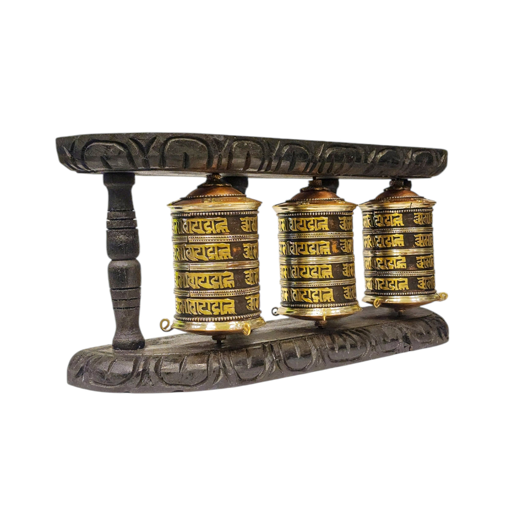 Buddhist Handmade Wall Prayer Wheel <span Style=