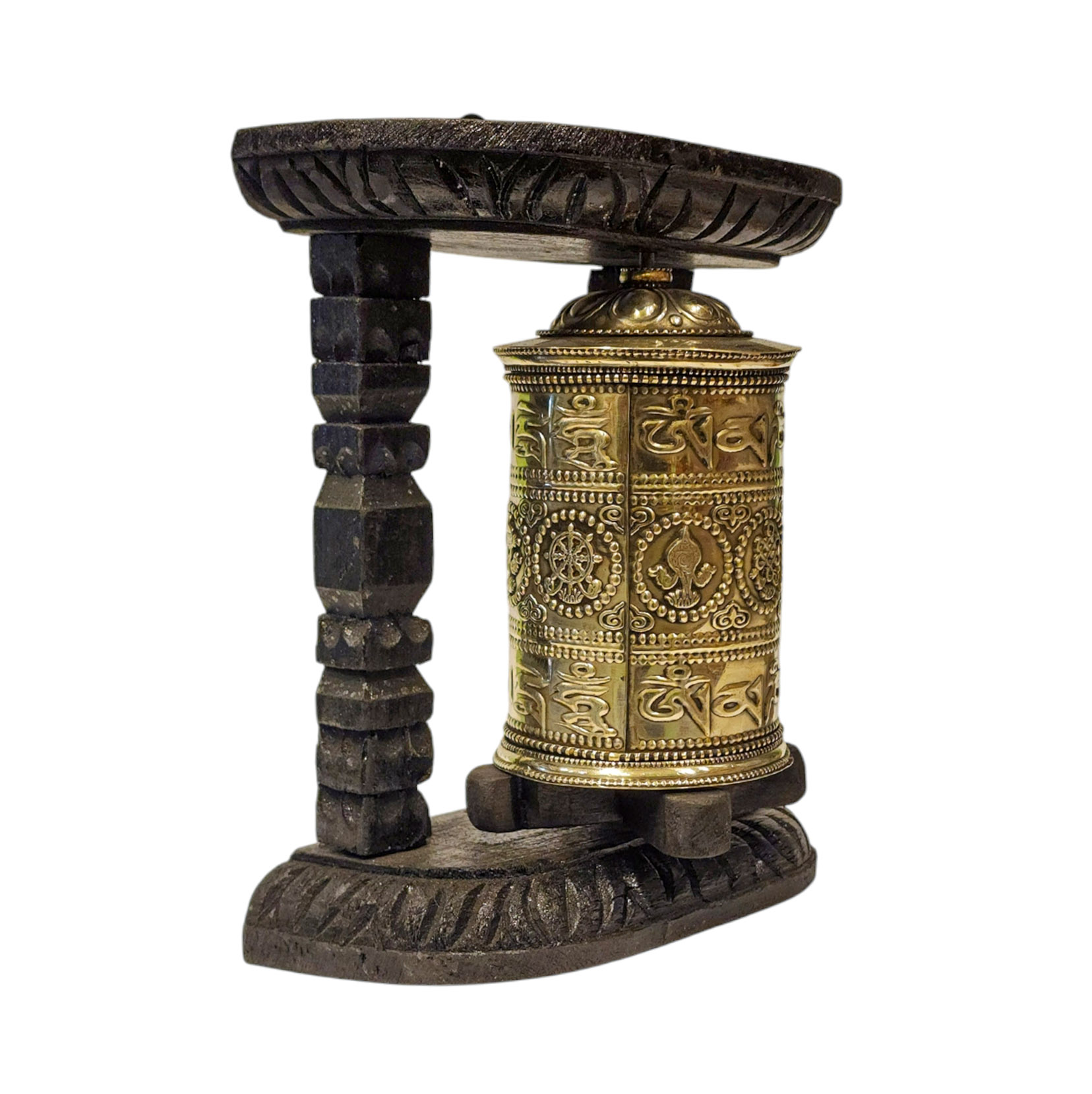 Buddhist Handmade Wall Prayer Wheel <span Style=