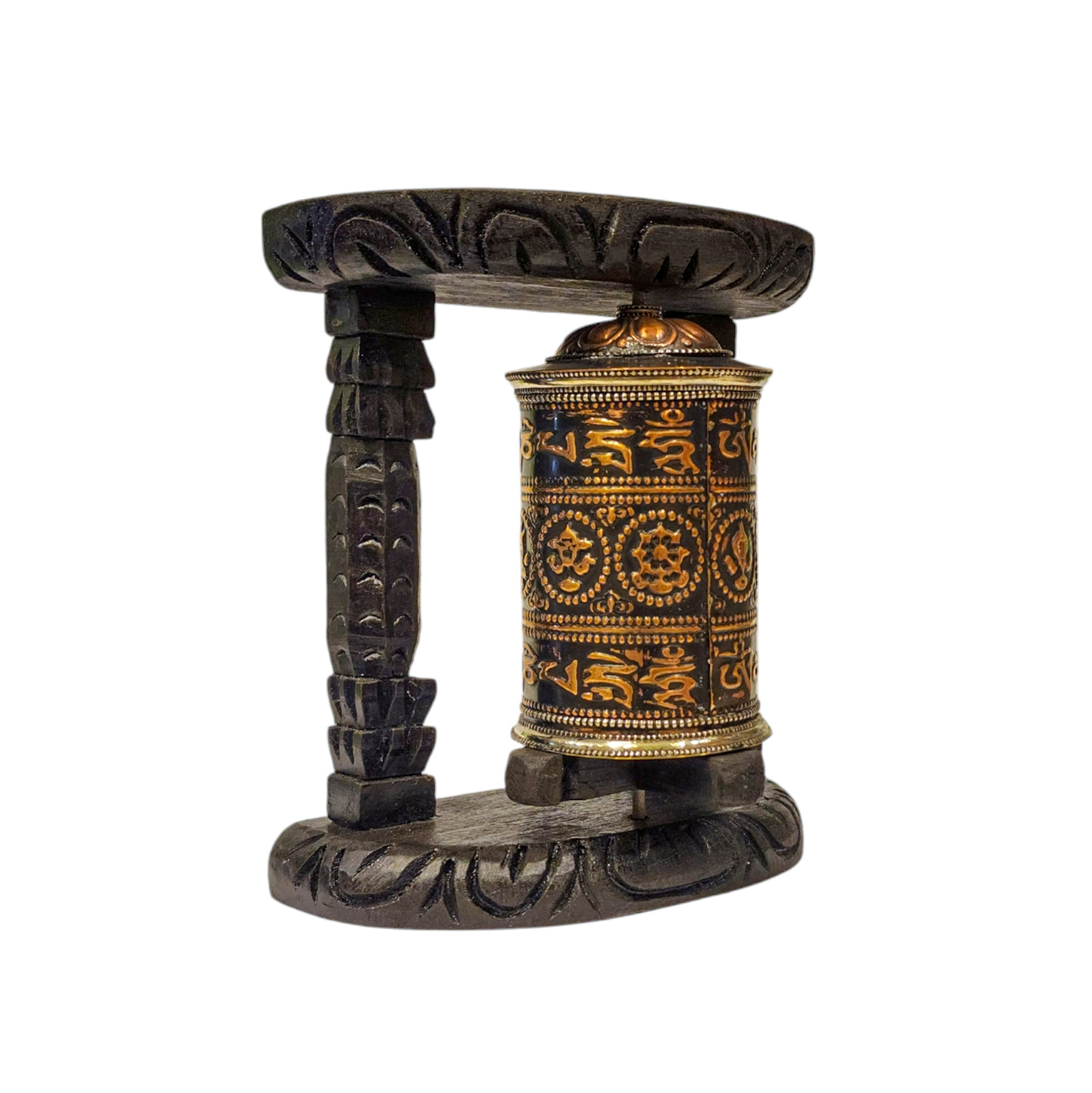 Buddhist Handmade Wall Prayer Wheel <span Style=