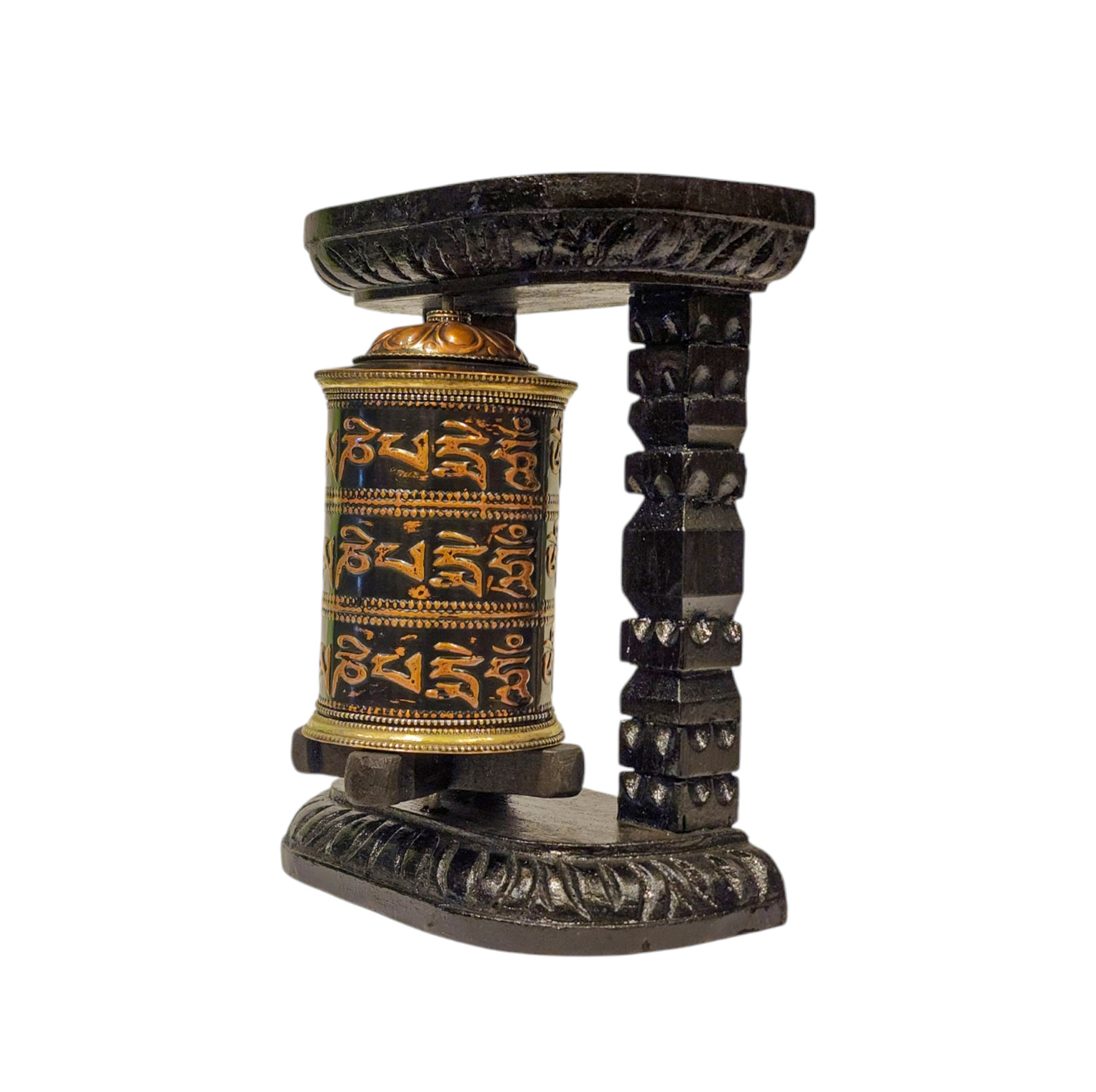 Buddhist Handmade Wall Prayer Wheel <span Style=