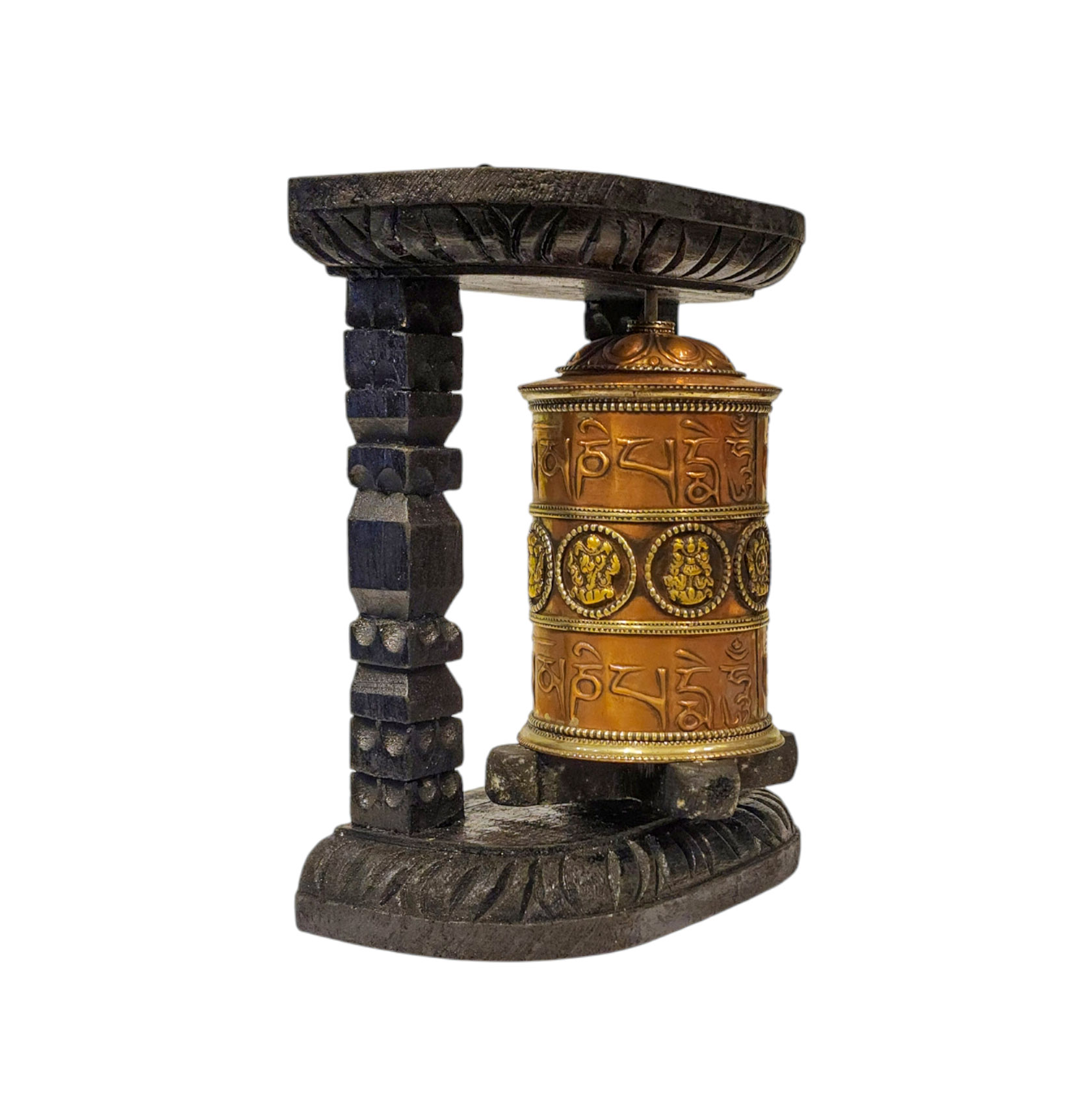 Buddhist Handmade Wall Prayer Wheel <span Style=