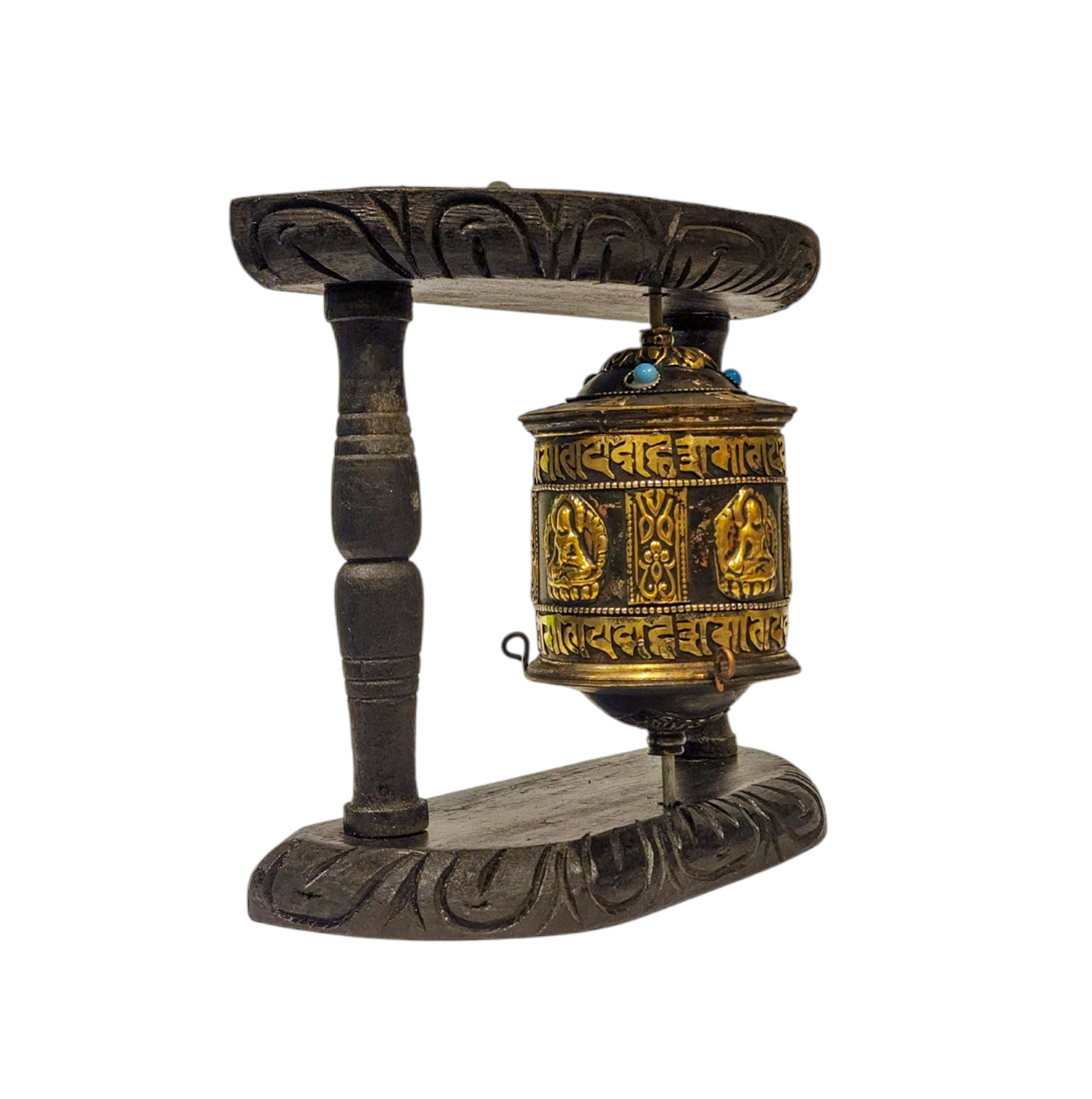 Buddhist Handmade Wall Prayer Wheel <span Style=