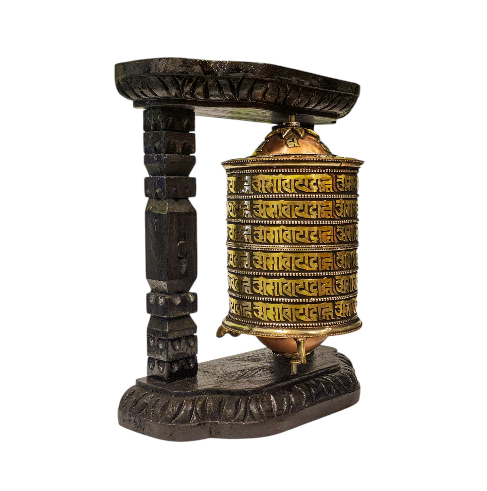 Buddhist Handmade Wall Prayer Wheel <span Style=