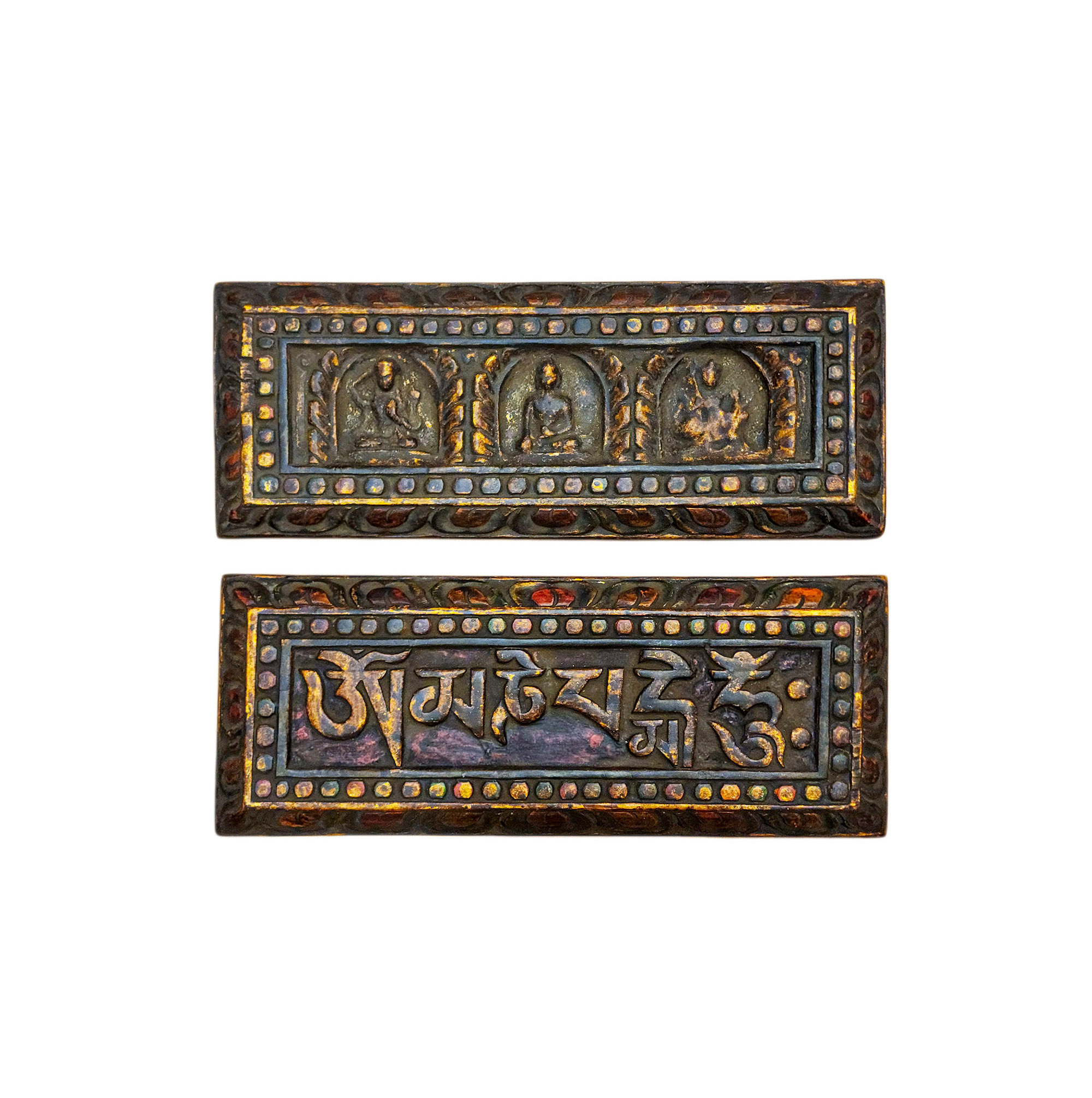 Buddhist Wooden Box <span Style=