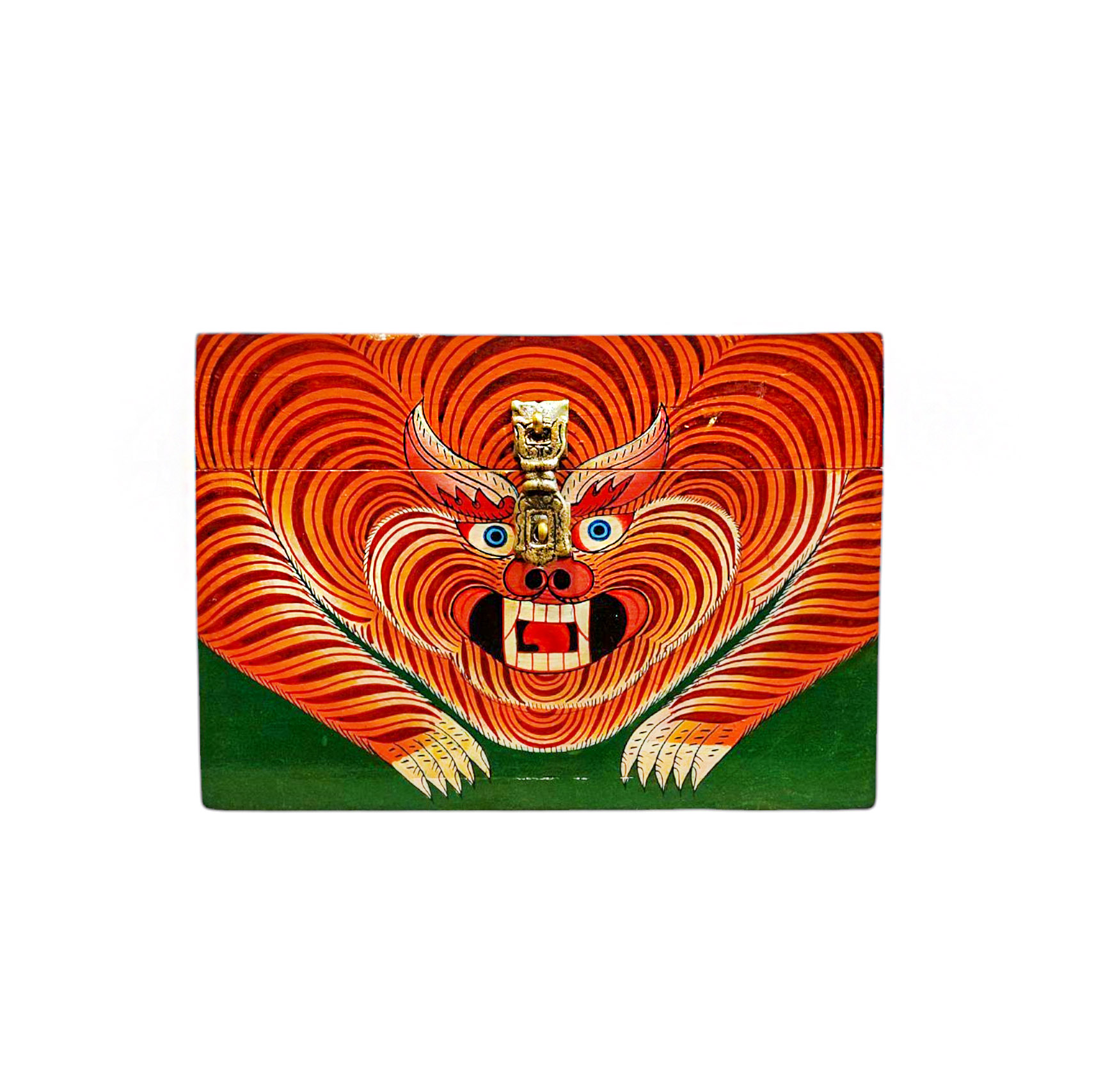 Buddhist Wooden Box <span Style=