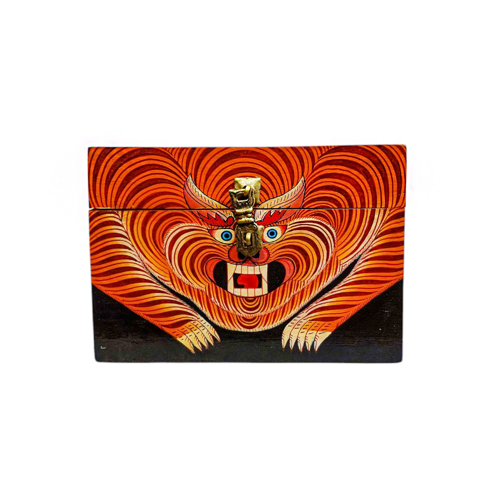Buddhist Wooden Box <span Style=
