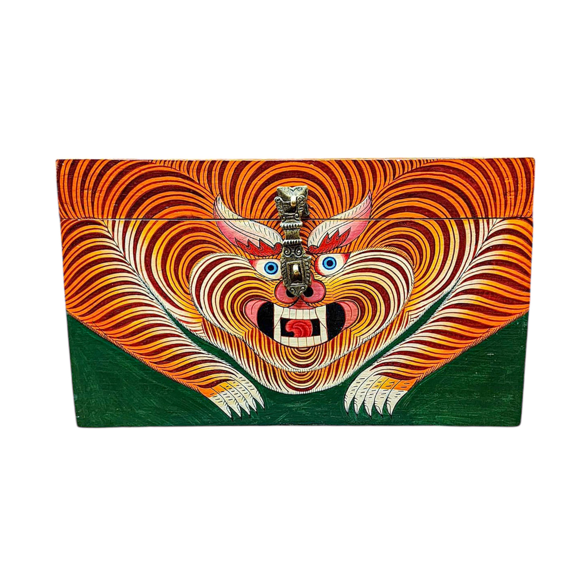 Buddhist Wooden Box <span Style=