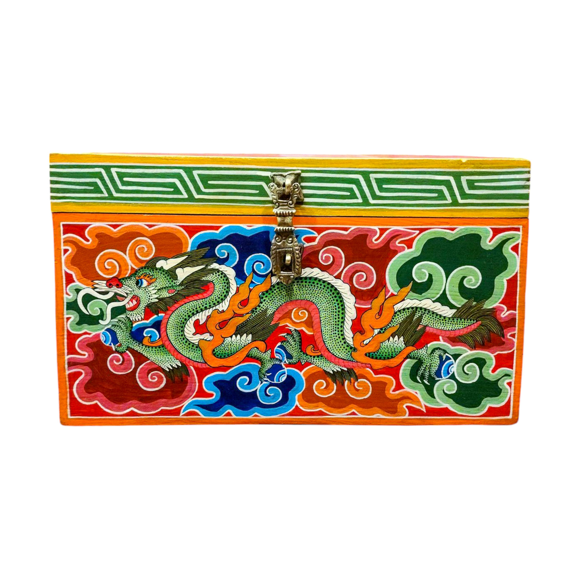 Buddhist Wooden Box <span Style=