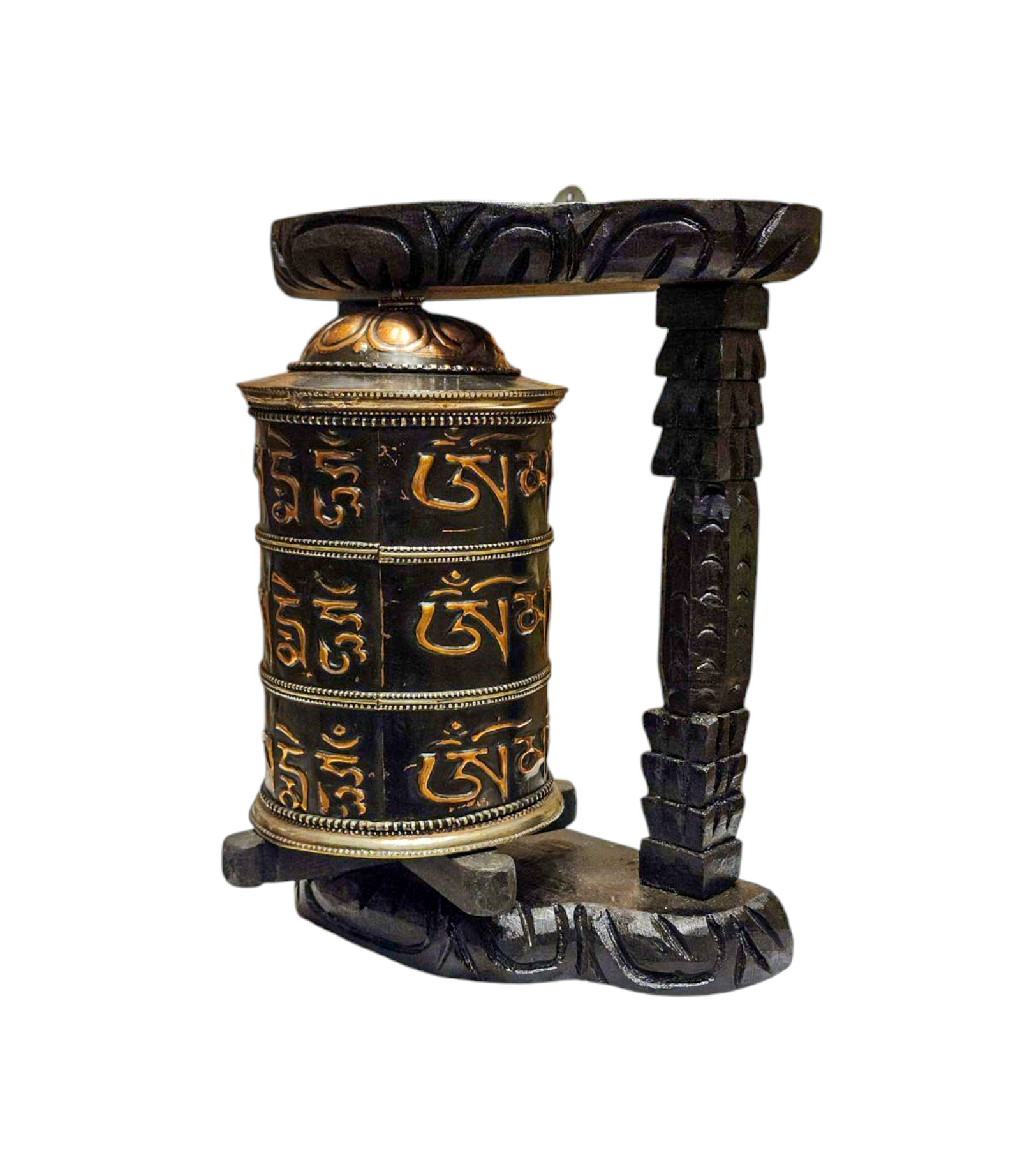 Buddhist Handmade Wall Prayer Wheel <span Style=