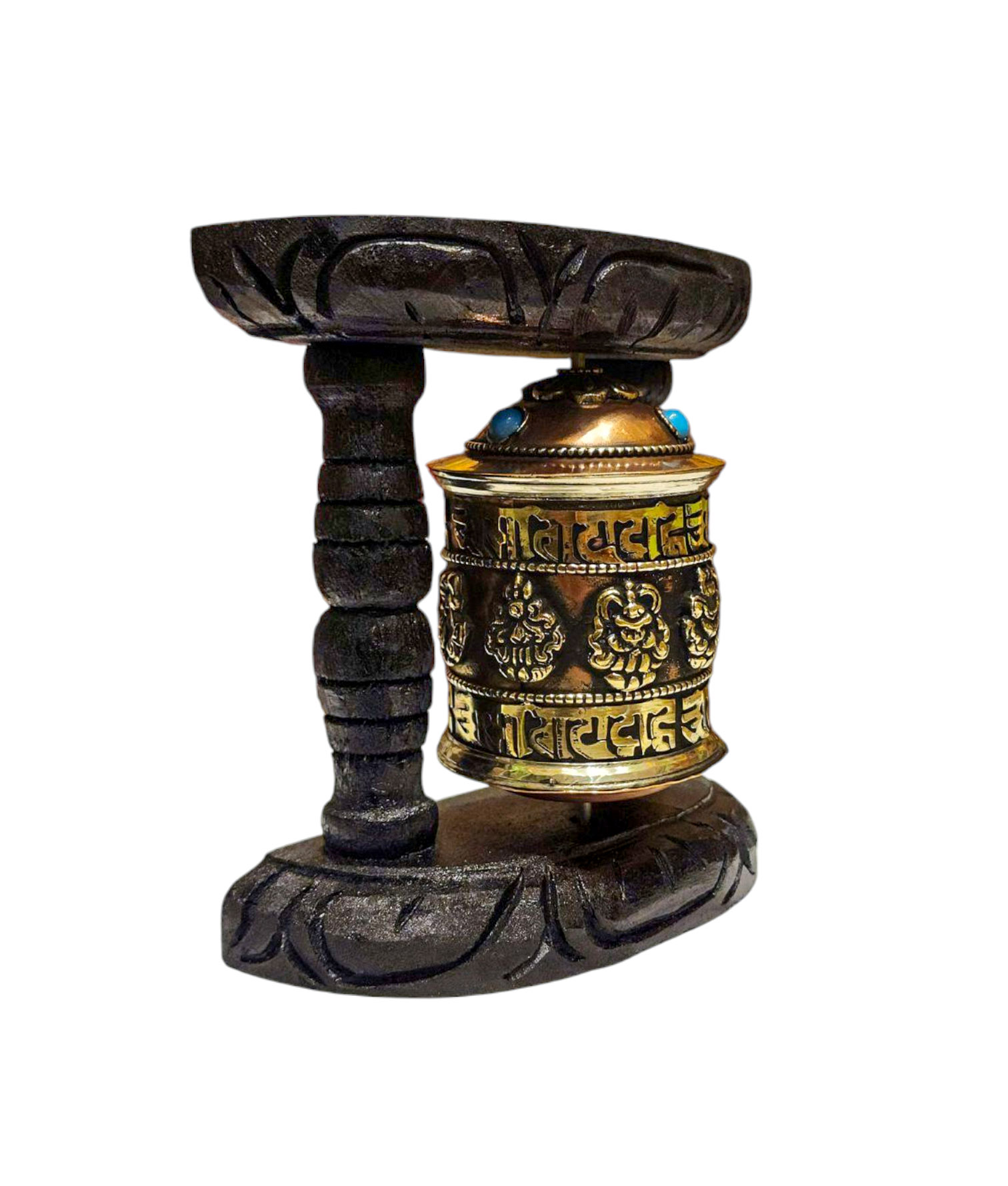 Buddhist Handmade Wall Prayer Wheel <span Style=
