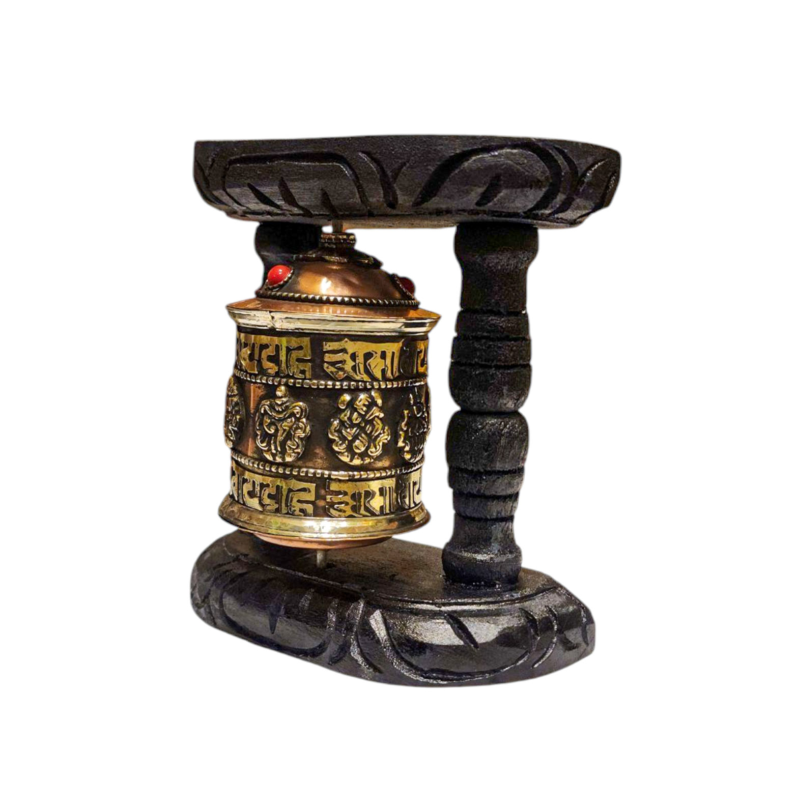 Buddhist Handmade Wall Prayer Wheel <span Style=