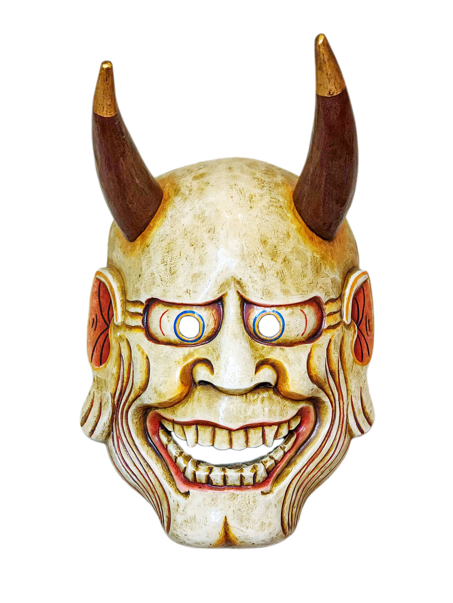 Buddhist Wooden Tribal Mask <span Style=