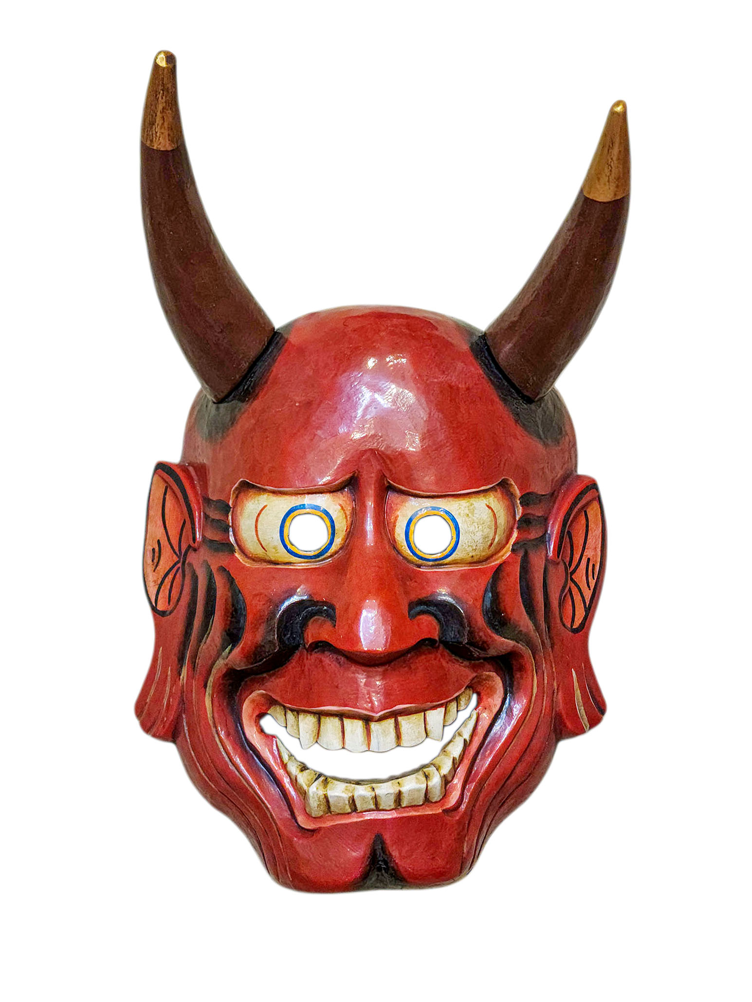 Buddhist Wooden Tribal Mask <span Style=
