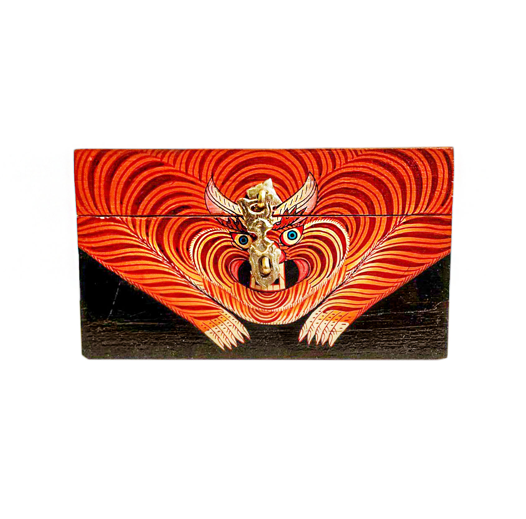 Buddhist Wooden Box <span Style=