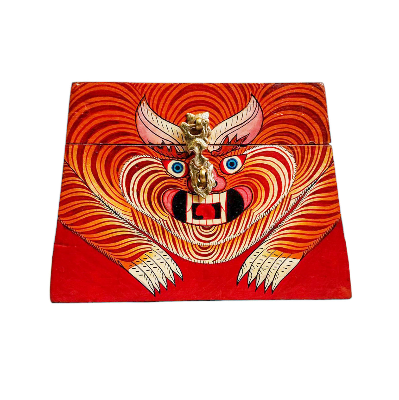 Buddhist Wooden Box <span Style=