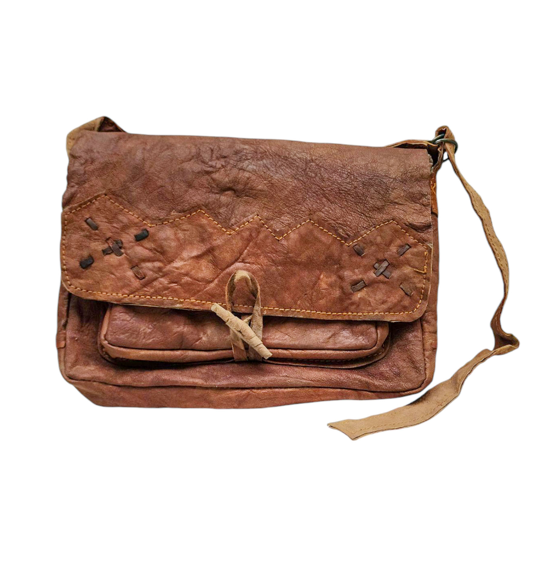 Himalayan Yak Leather Bag, <span Style=