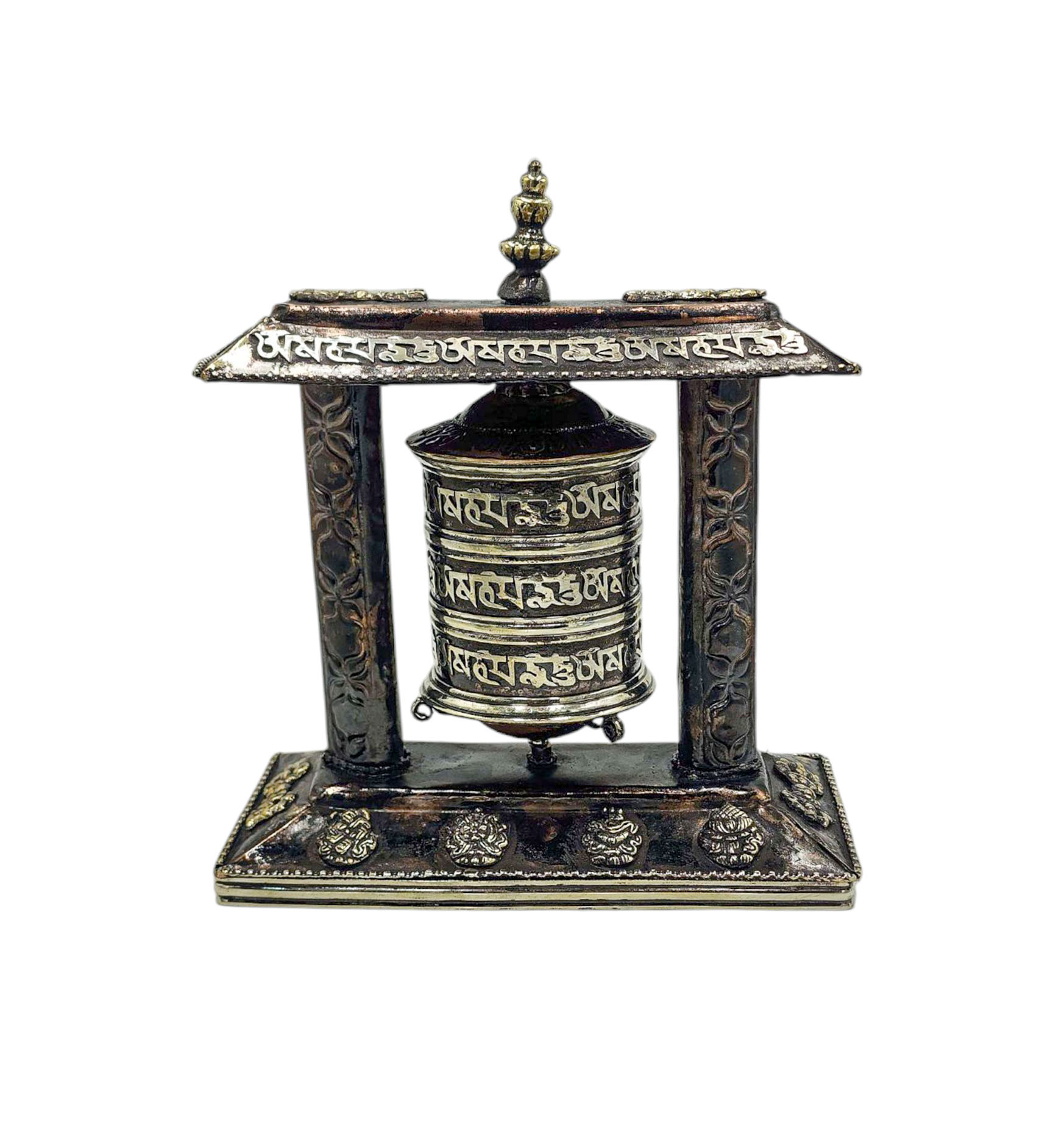 Buddhist Handmade Wall Prayer Wheel <span Style=
