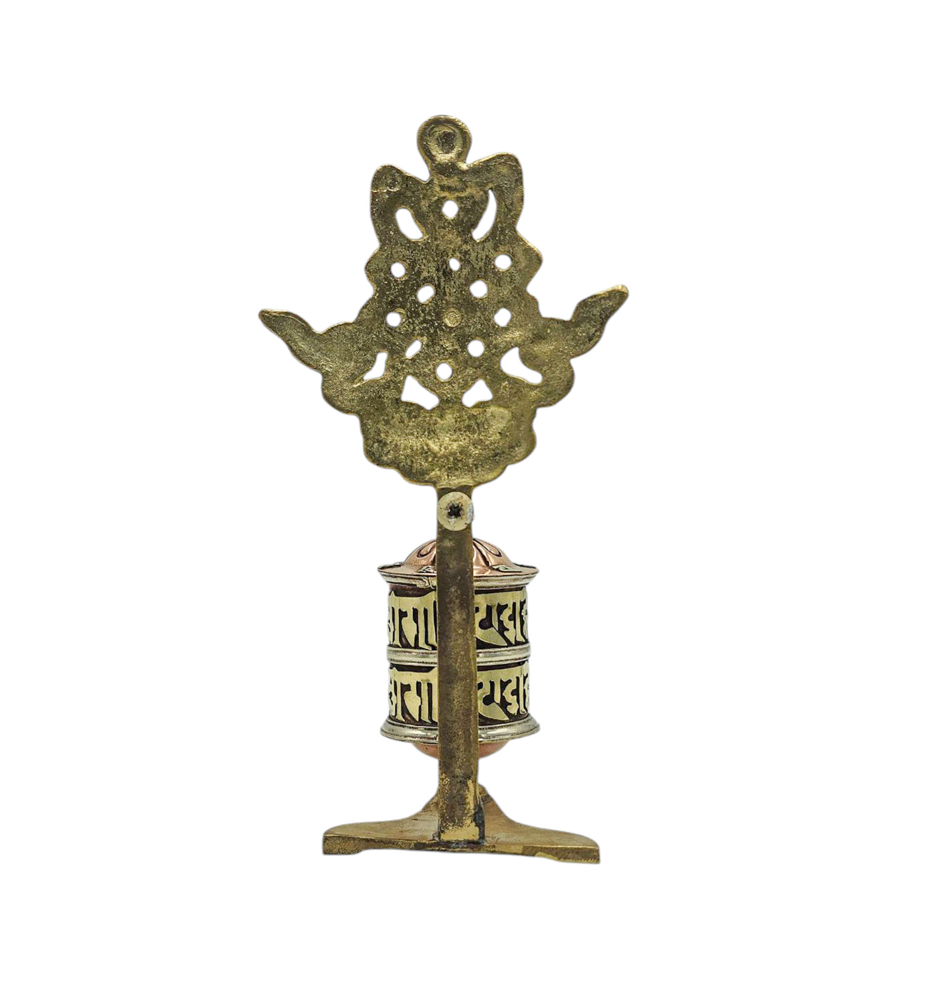 Buddhist Handmade Wall Prayer Wheel <span Style=