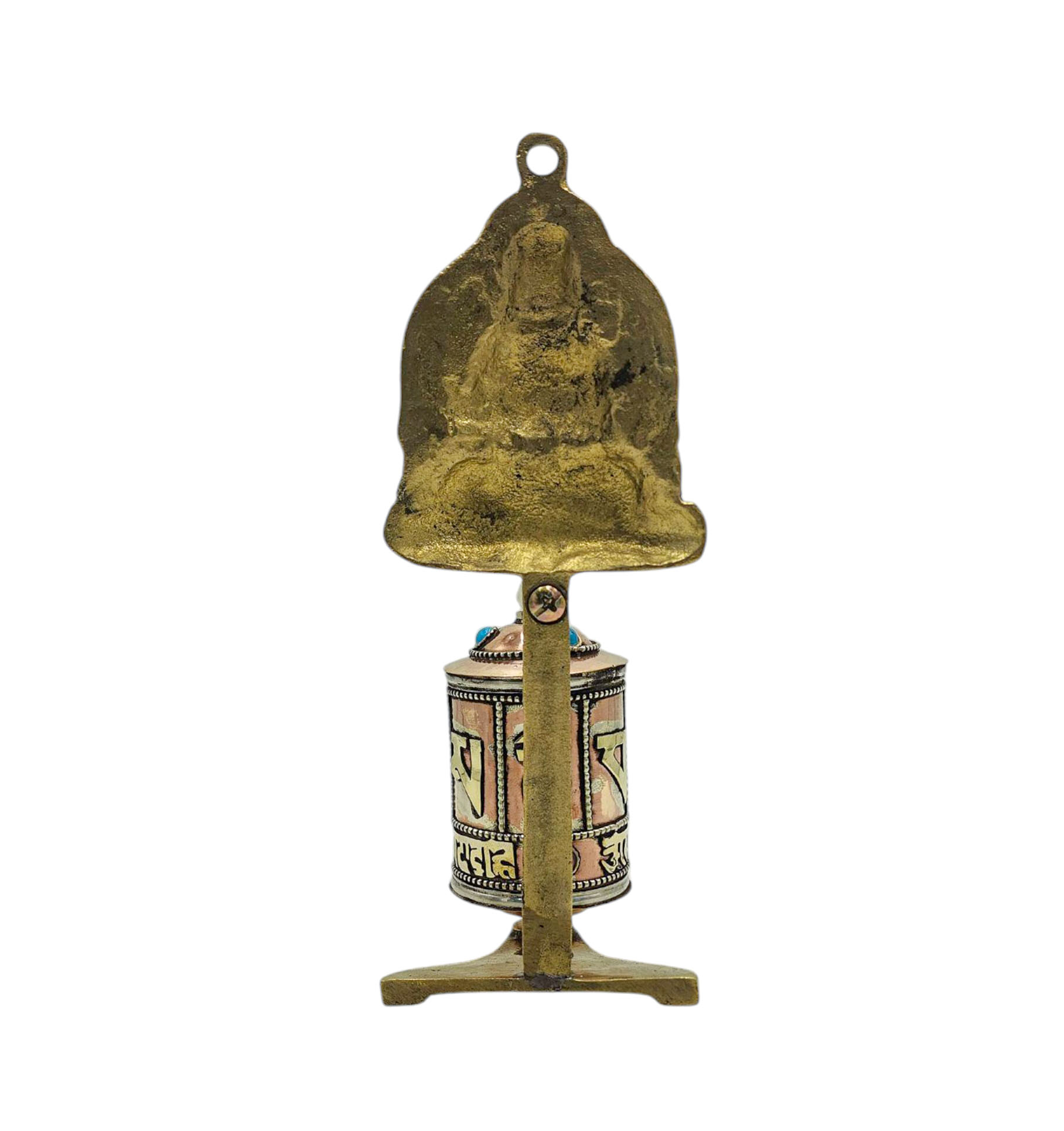 Buddhist Handmade Wall Prayer Wheel <span Style=