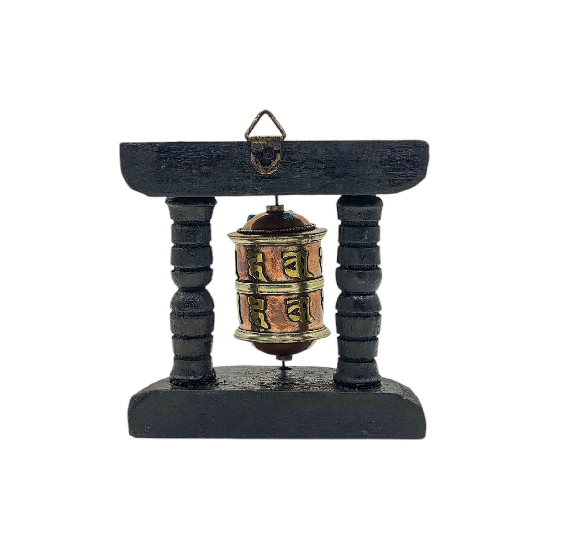 Buddhist Handmade Wall Prayer Wheel <span Style=