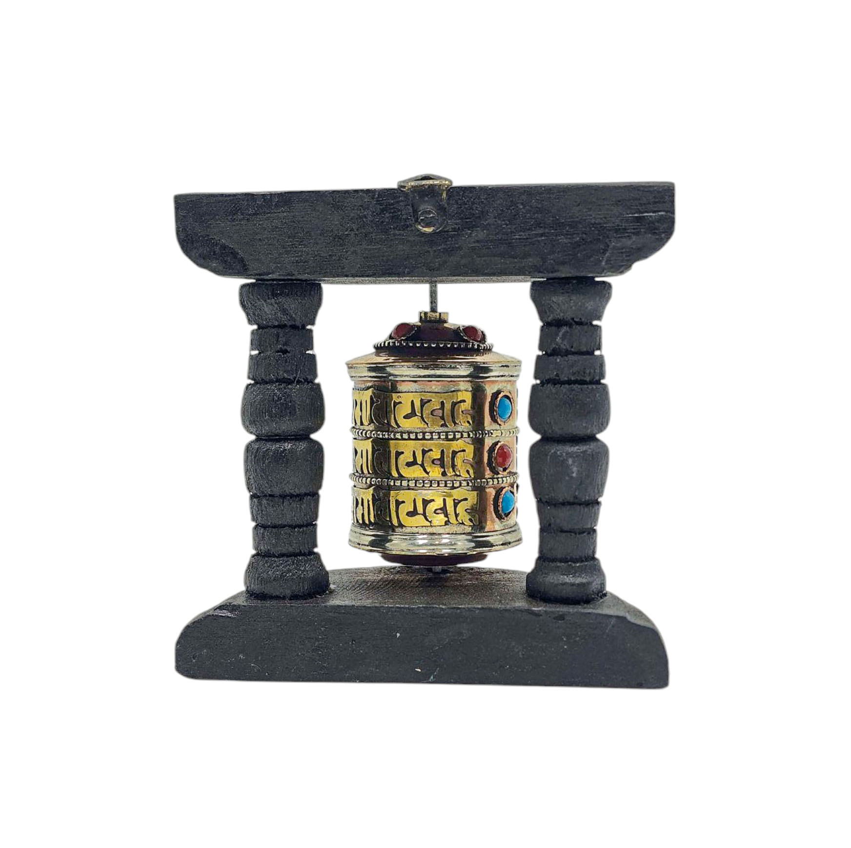Buddhist Handmade Wall Prayer Wheel <span Style=