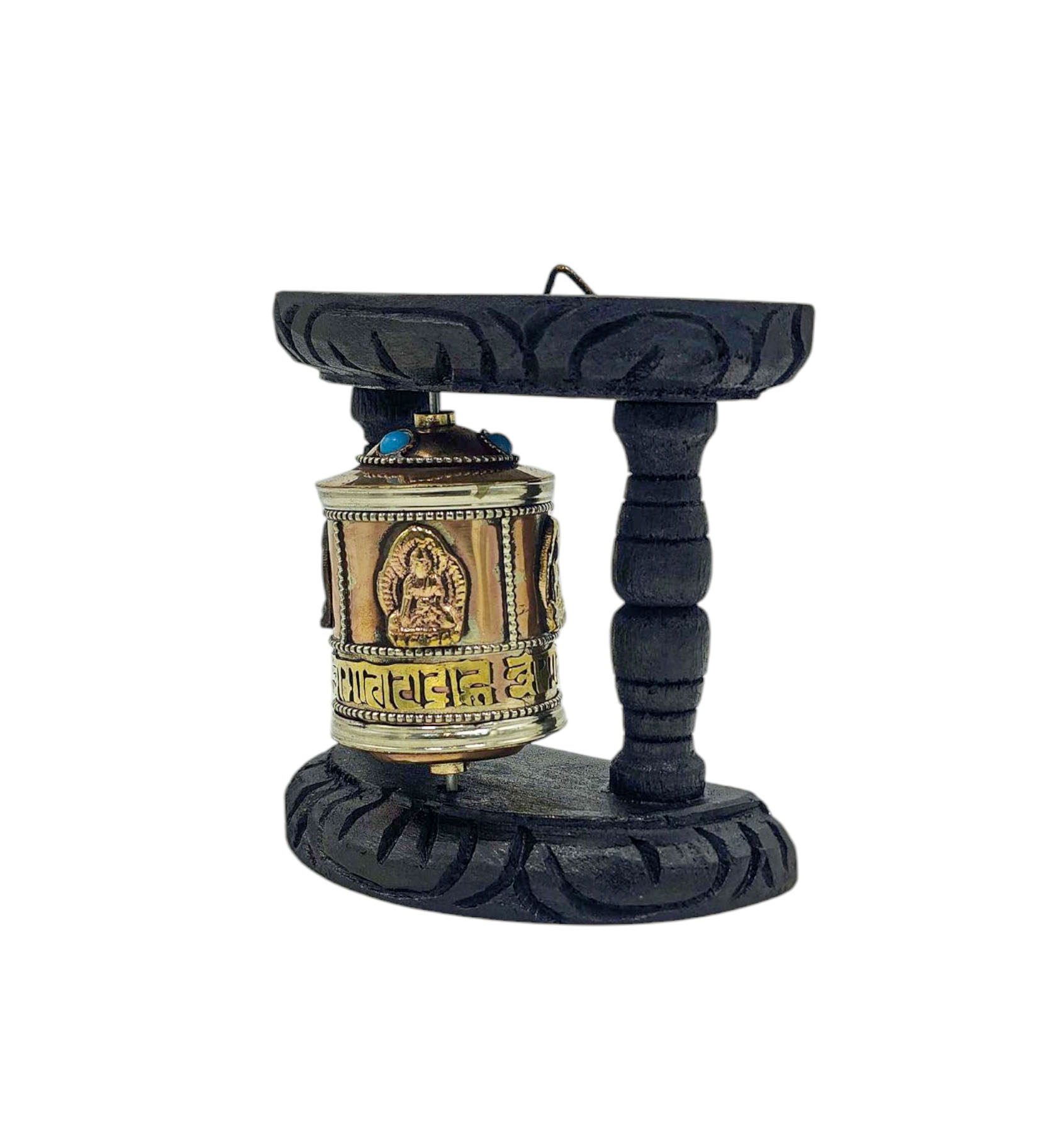 Buddhist Handmade Wall Prayer Wheel <span Style=