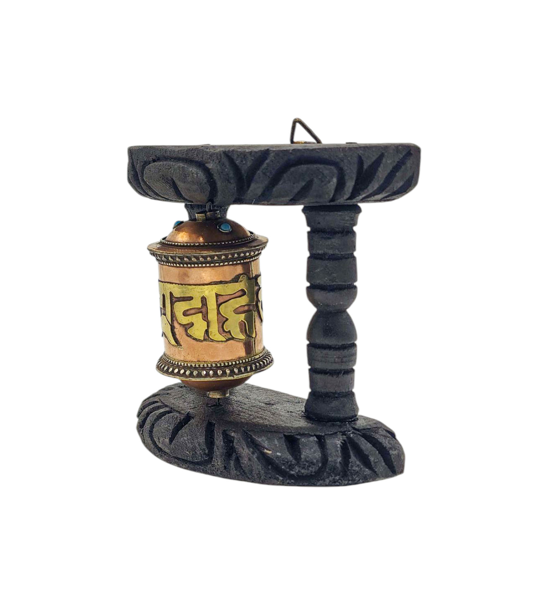 Buddhist Handmade Wall Prayer Wheel <span Style=