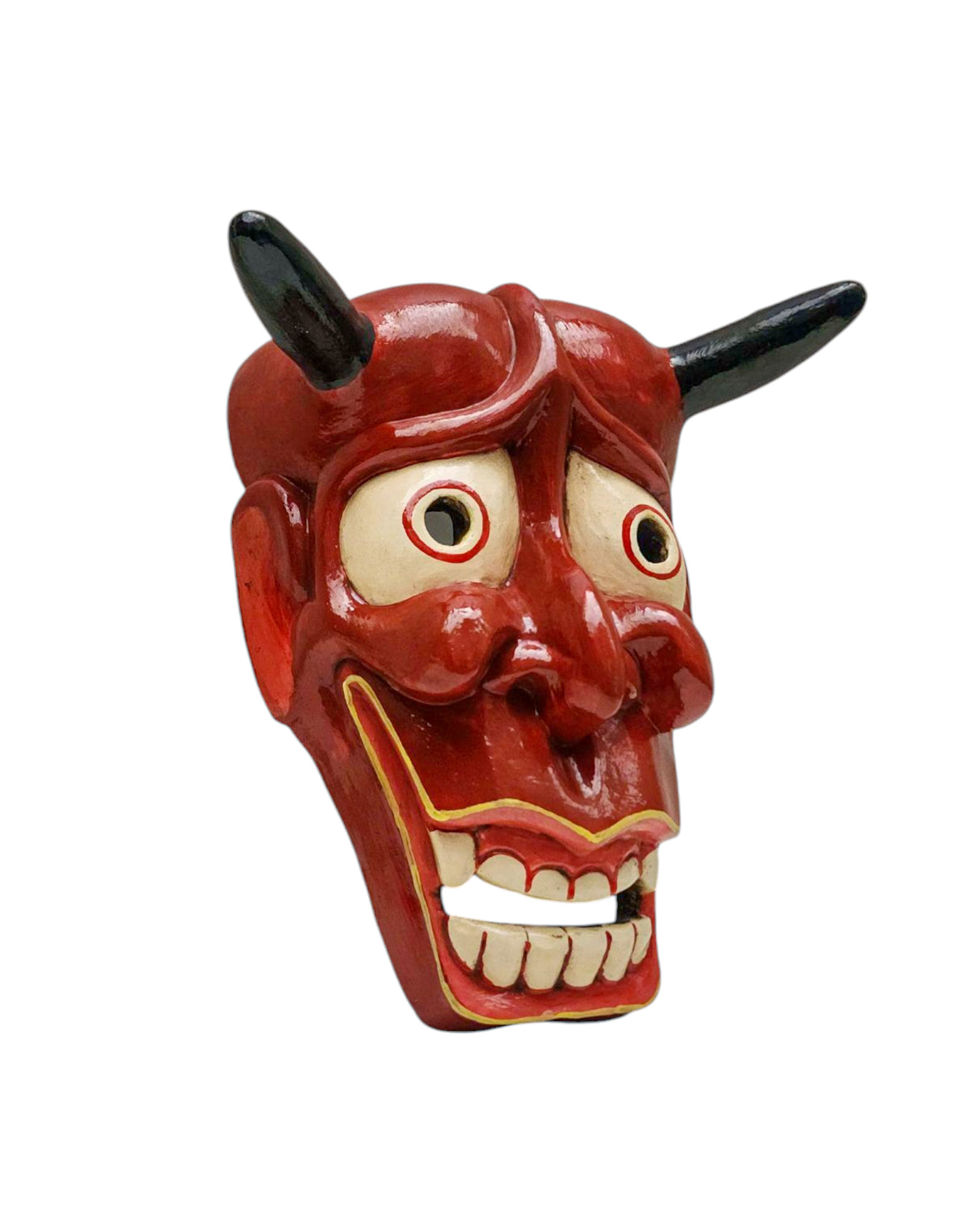 Buddhist Wooden Tribal Mask <span Style=