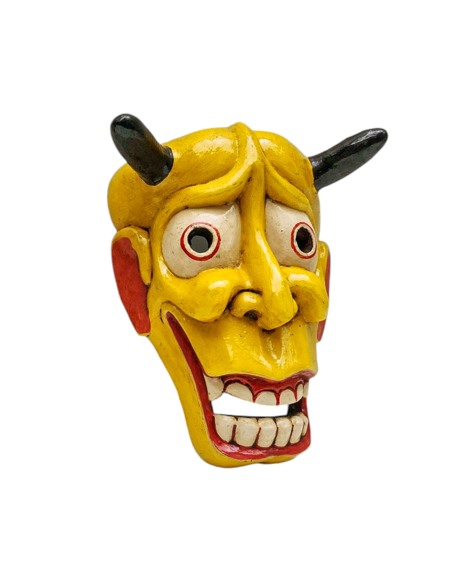 Buddhist Wooden Tribal Mask <span Style=