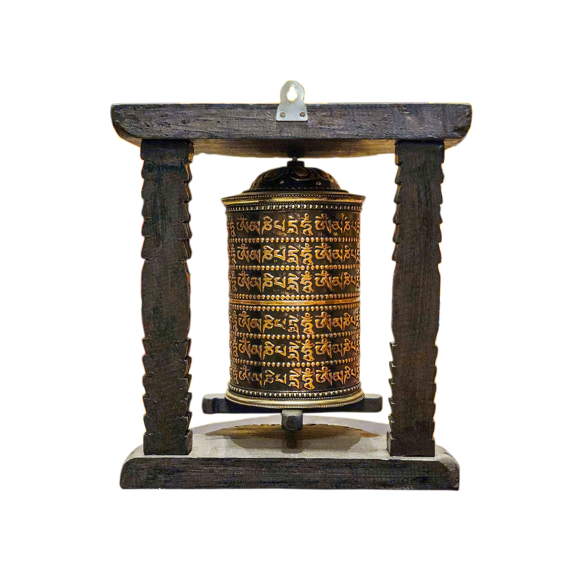 Buddhist Handmade Wall Prayer Wheel <span Style=