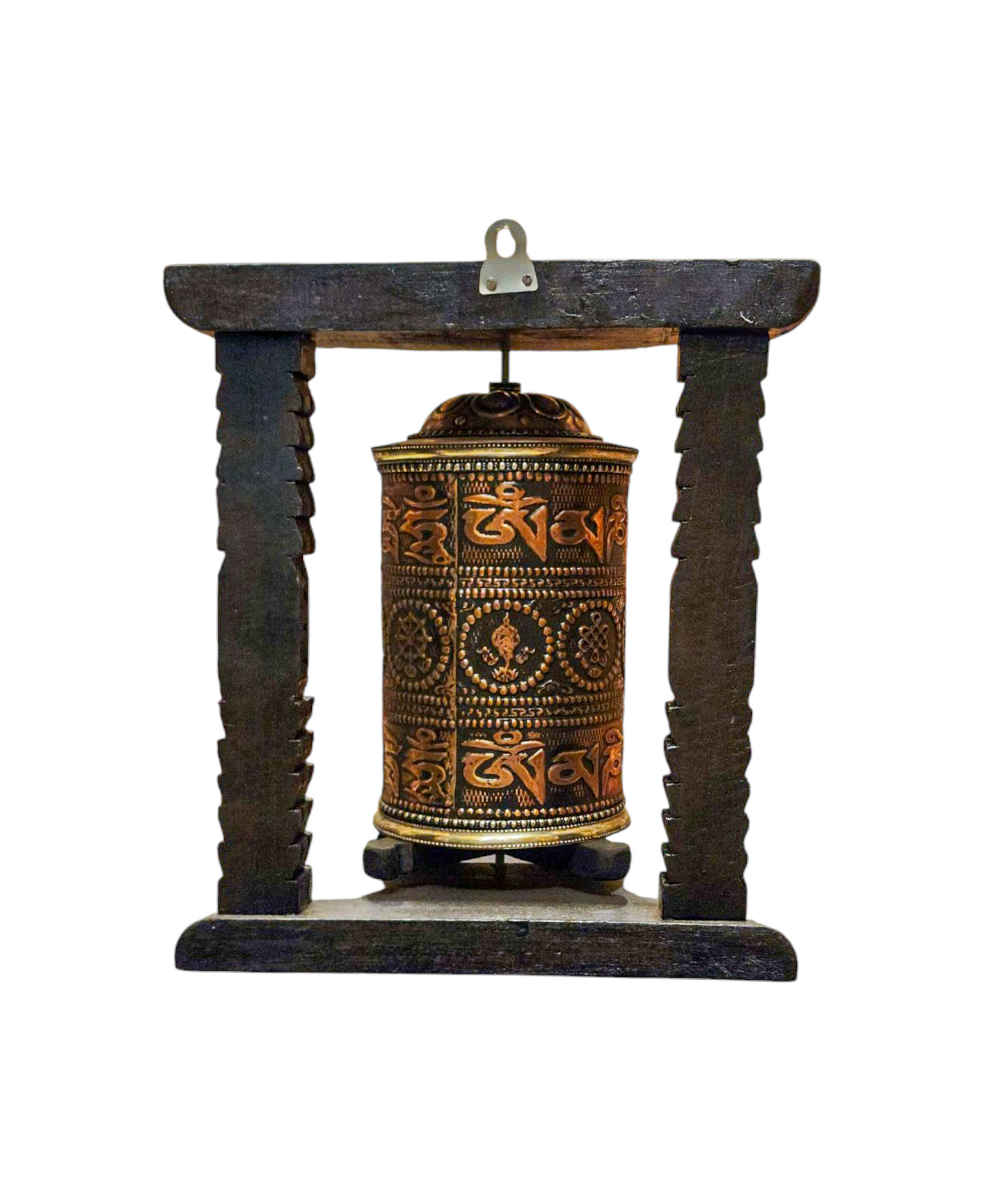 Buddhist Handmade Wall Prayer Wheel <span Style=