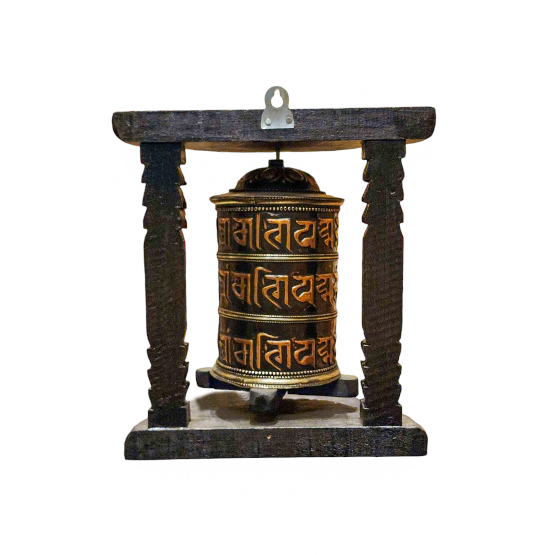Buddhist Handmade Wall Prayer Wheel <span Style=