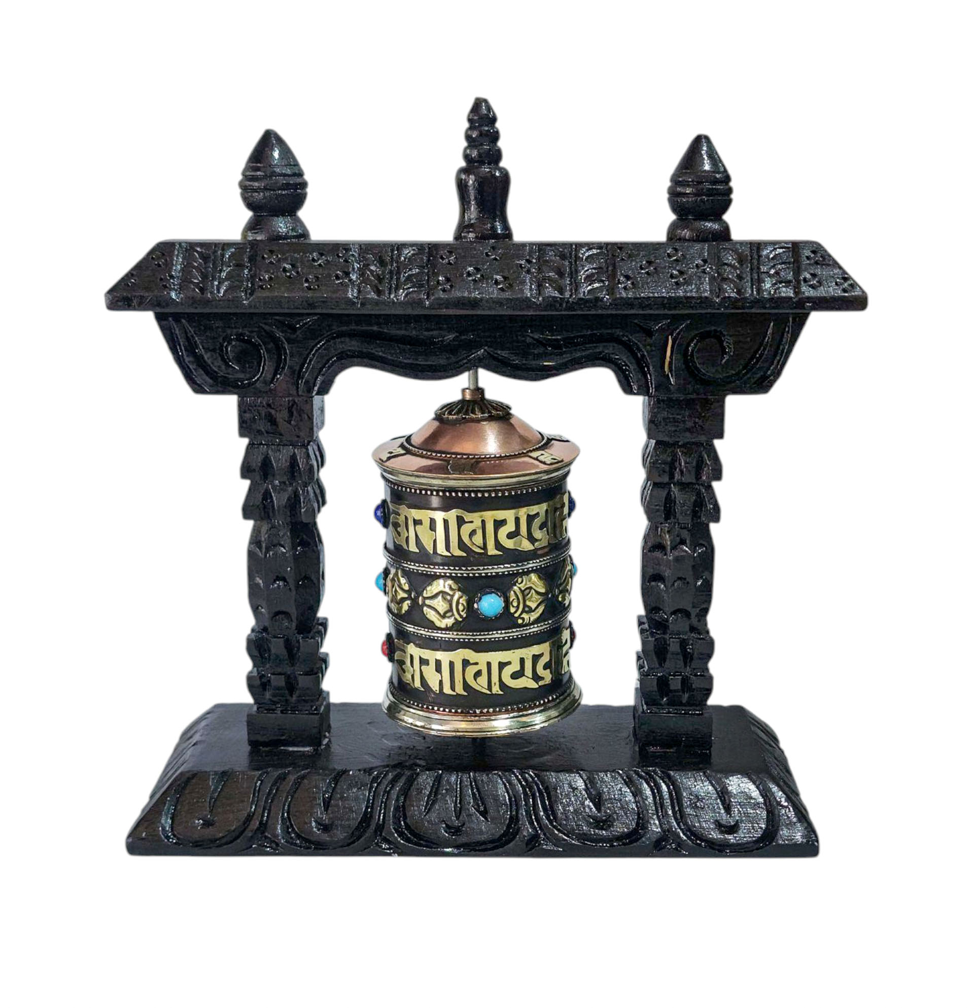 Buddhist Handmade Wall Prayer Wheel <span Style=