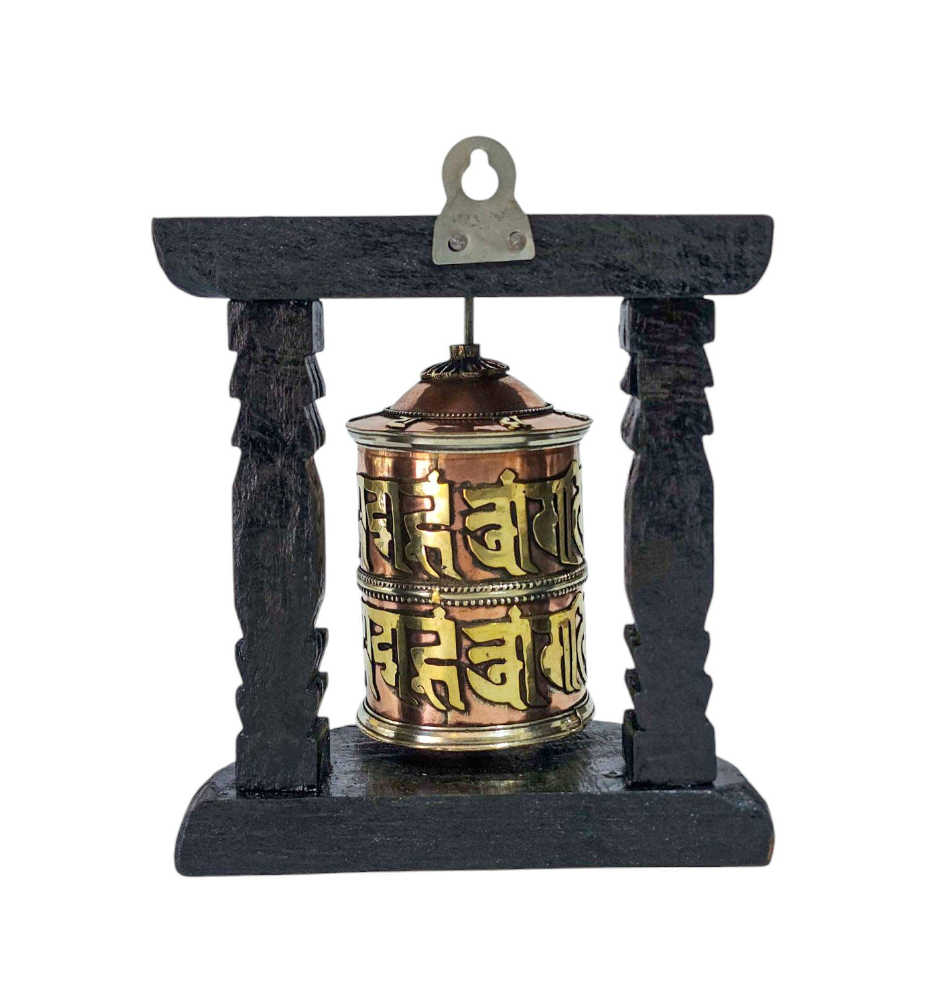 Buddhist Handmade Wall Prayer Wheel <span Style=